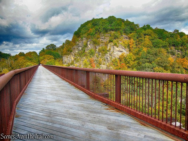 Joppenbergh Mountain as viewed from the Rosendale Trestle