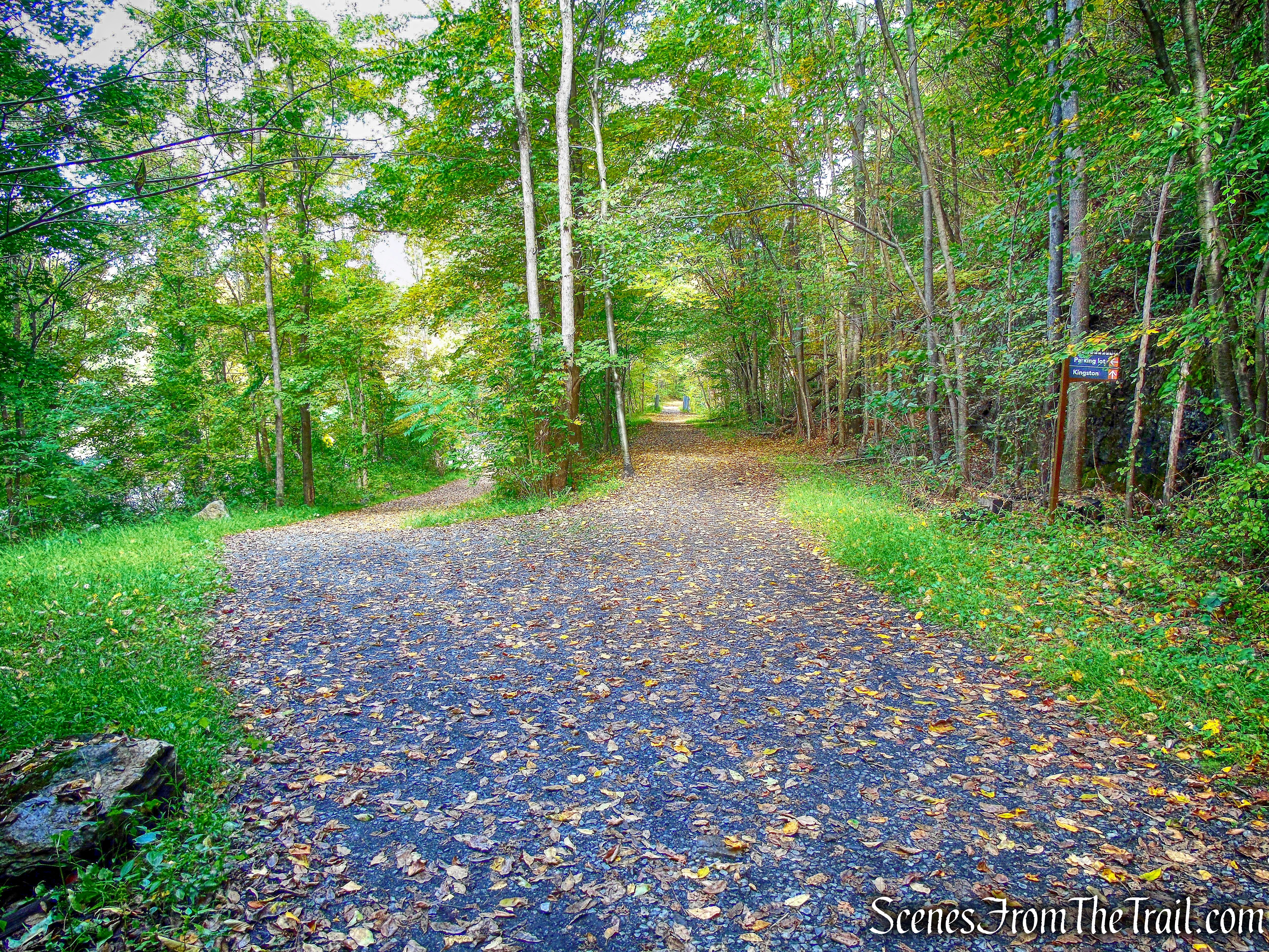 heading north on the Wallkill Valley Rail Trail