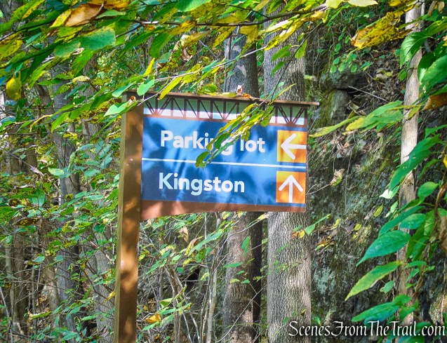 turn left to Binnewater Kiln Parking Lot