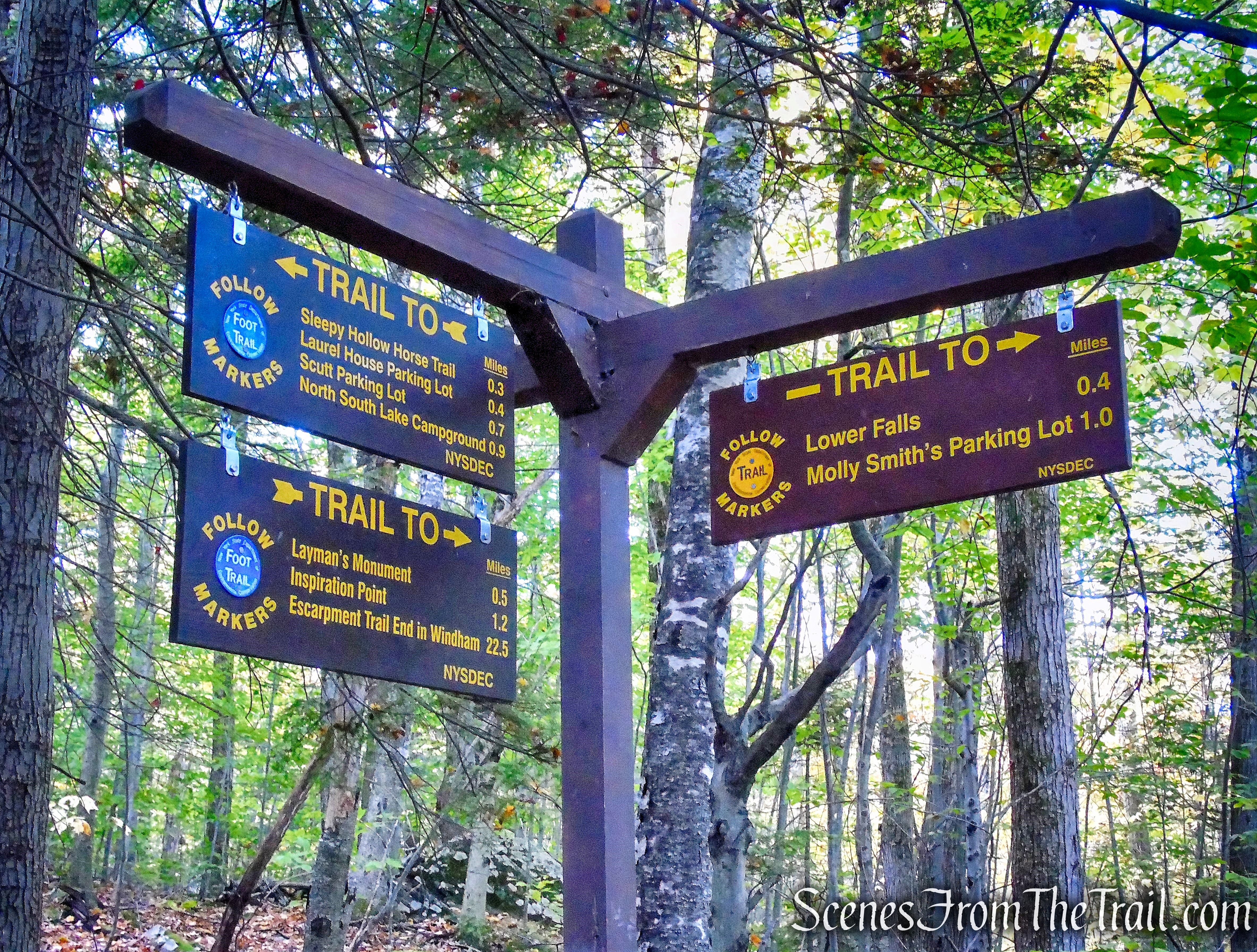 turn right towards lower falls