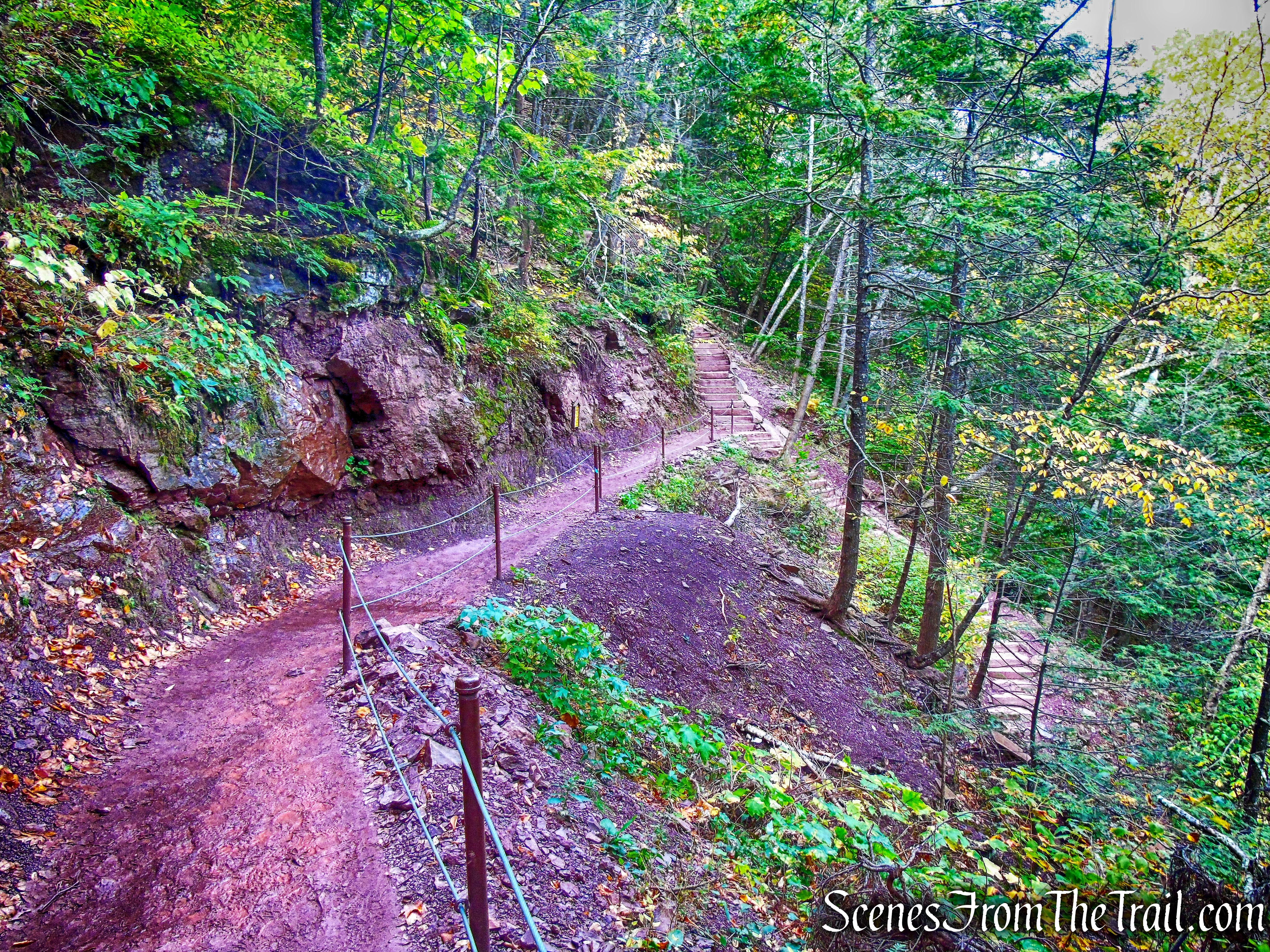 middle falls trail