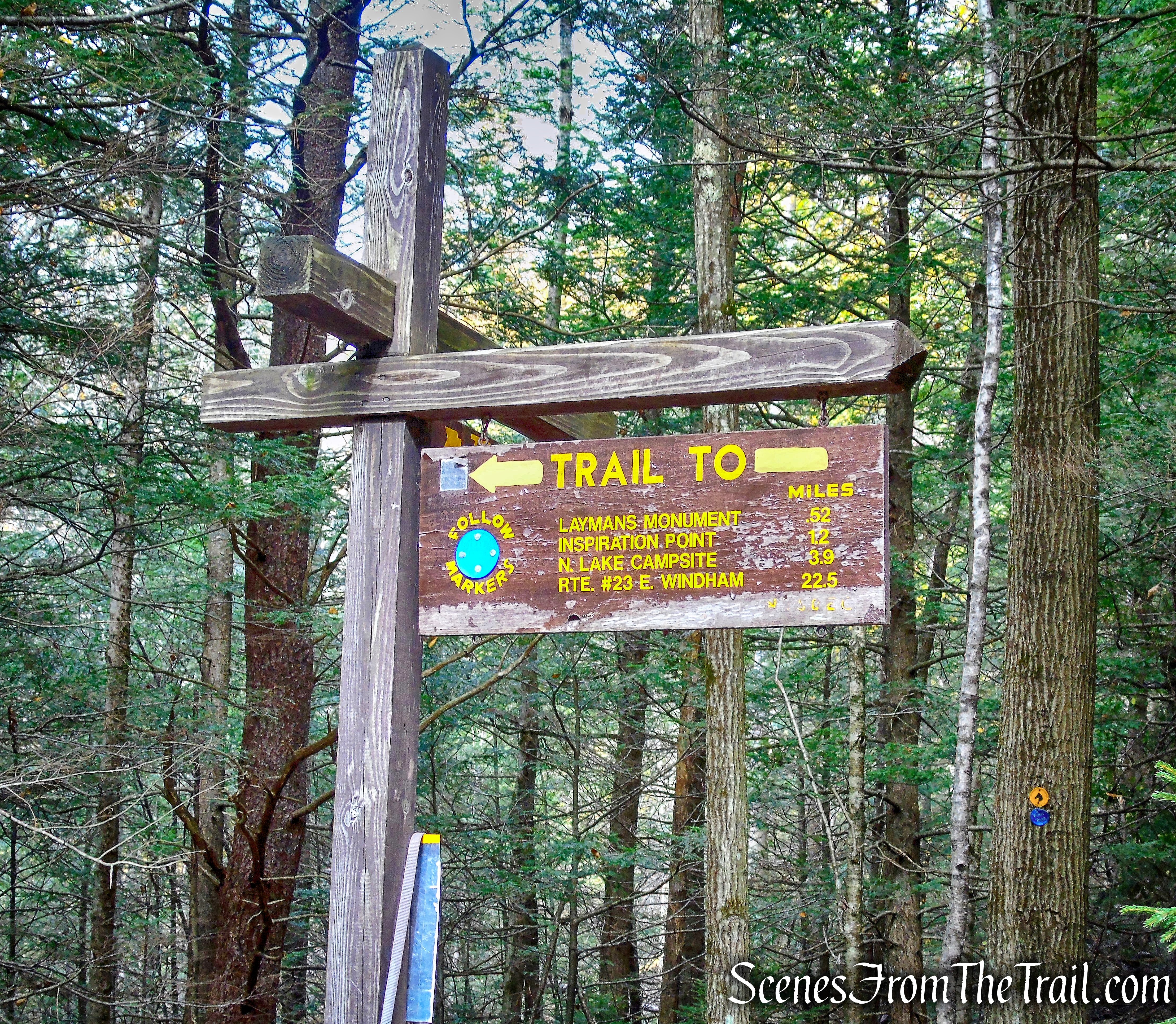 turn left on Escarpment Trail