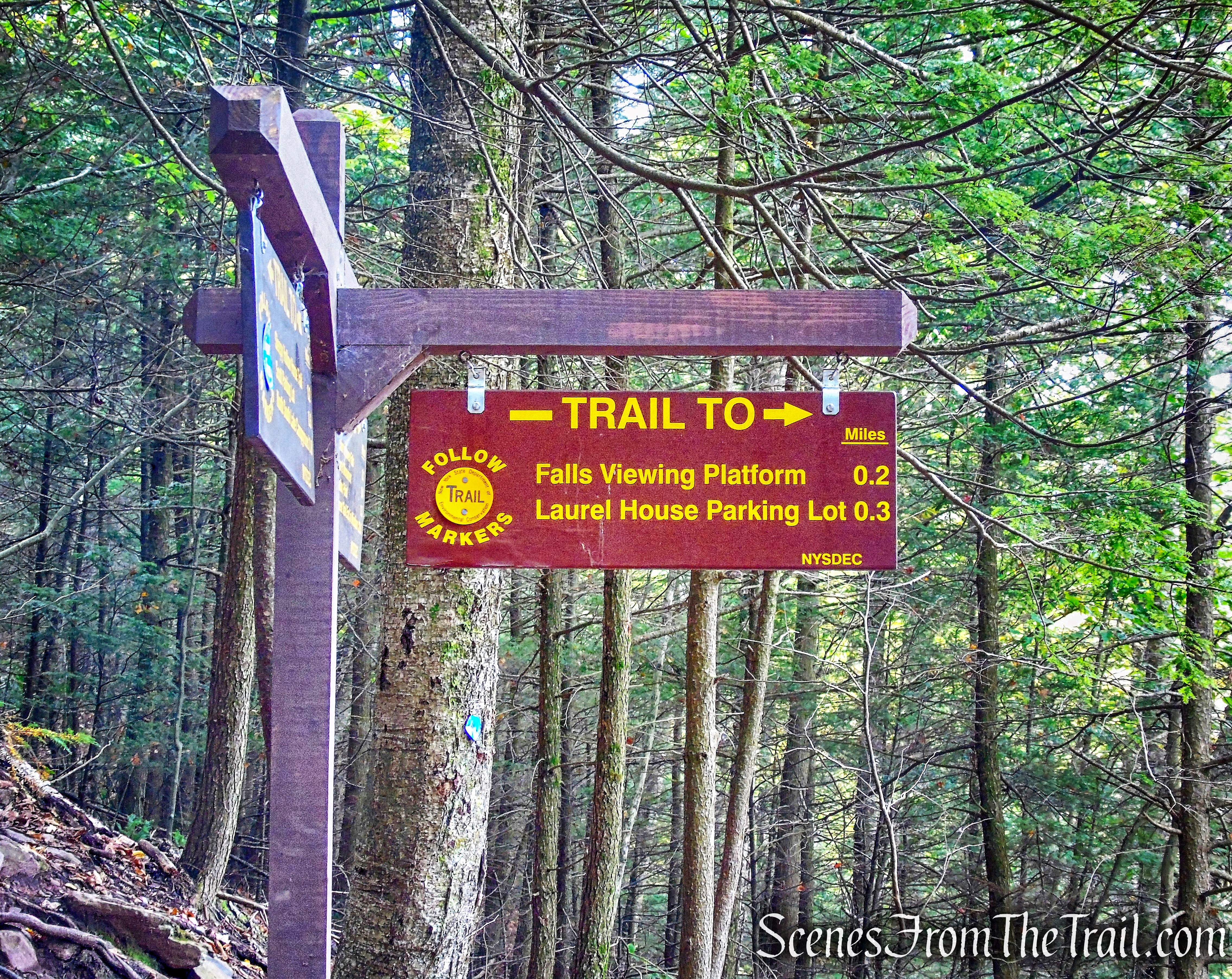 turn right on Kaaterskill Falls Trail