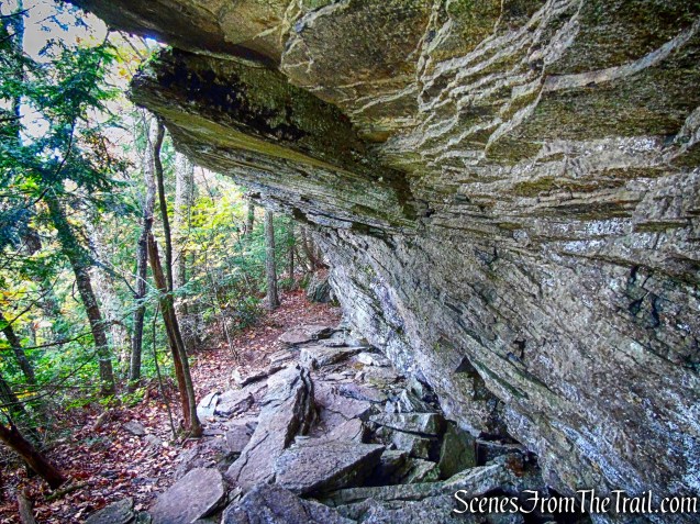 rock overhang - Escarpment Trail