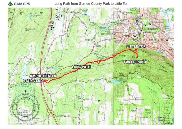 Long Path from Gurnee County Park to Little Tor