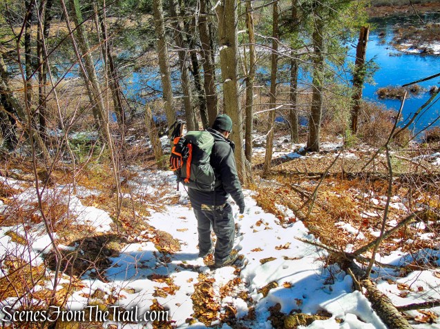 unmarked footpath to Pine Swamp Mine