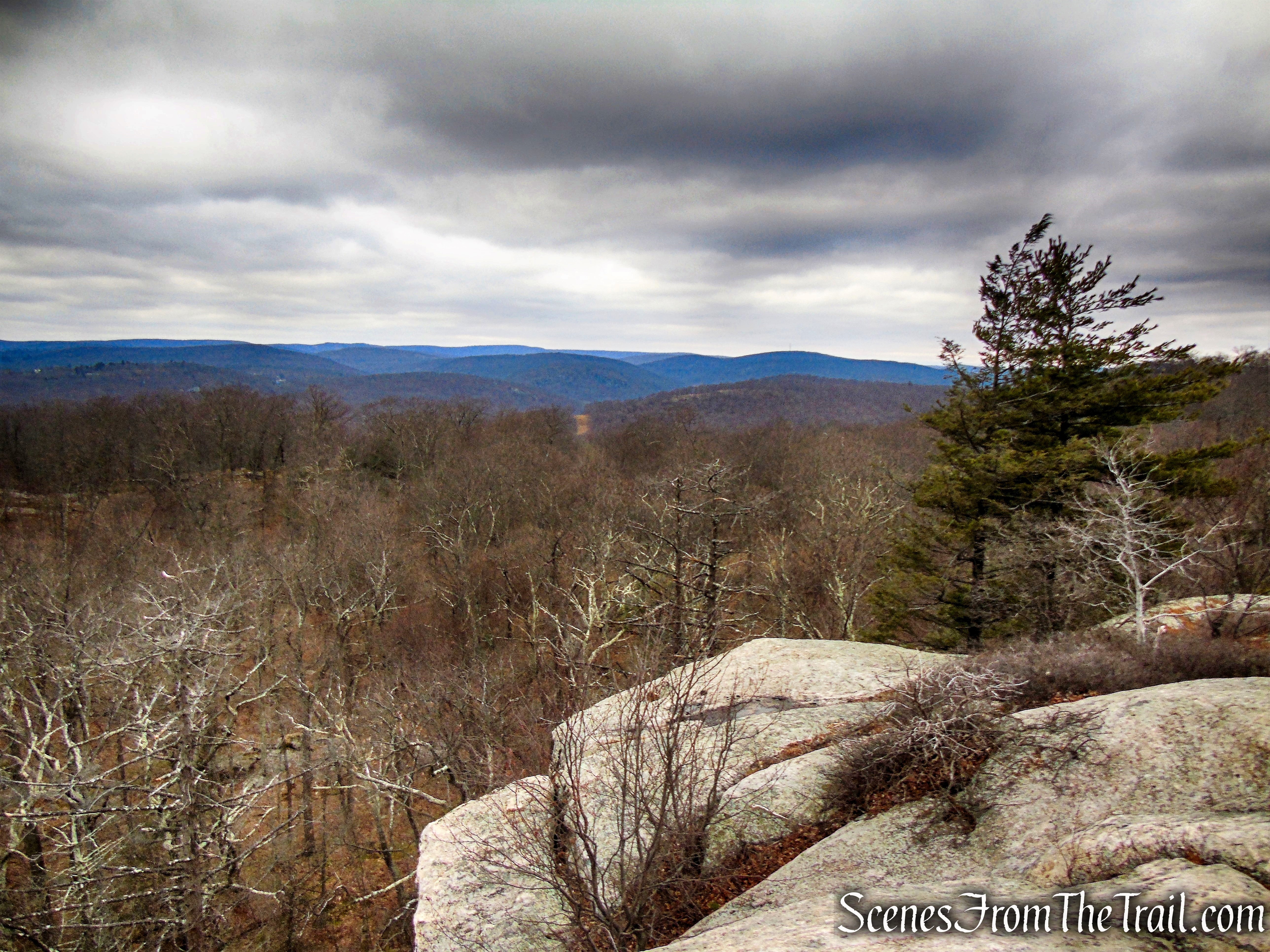 view northwest from Claudius Smith Rock