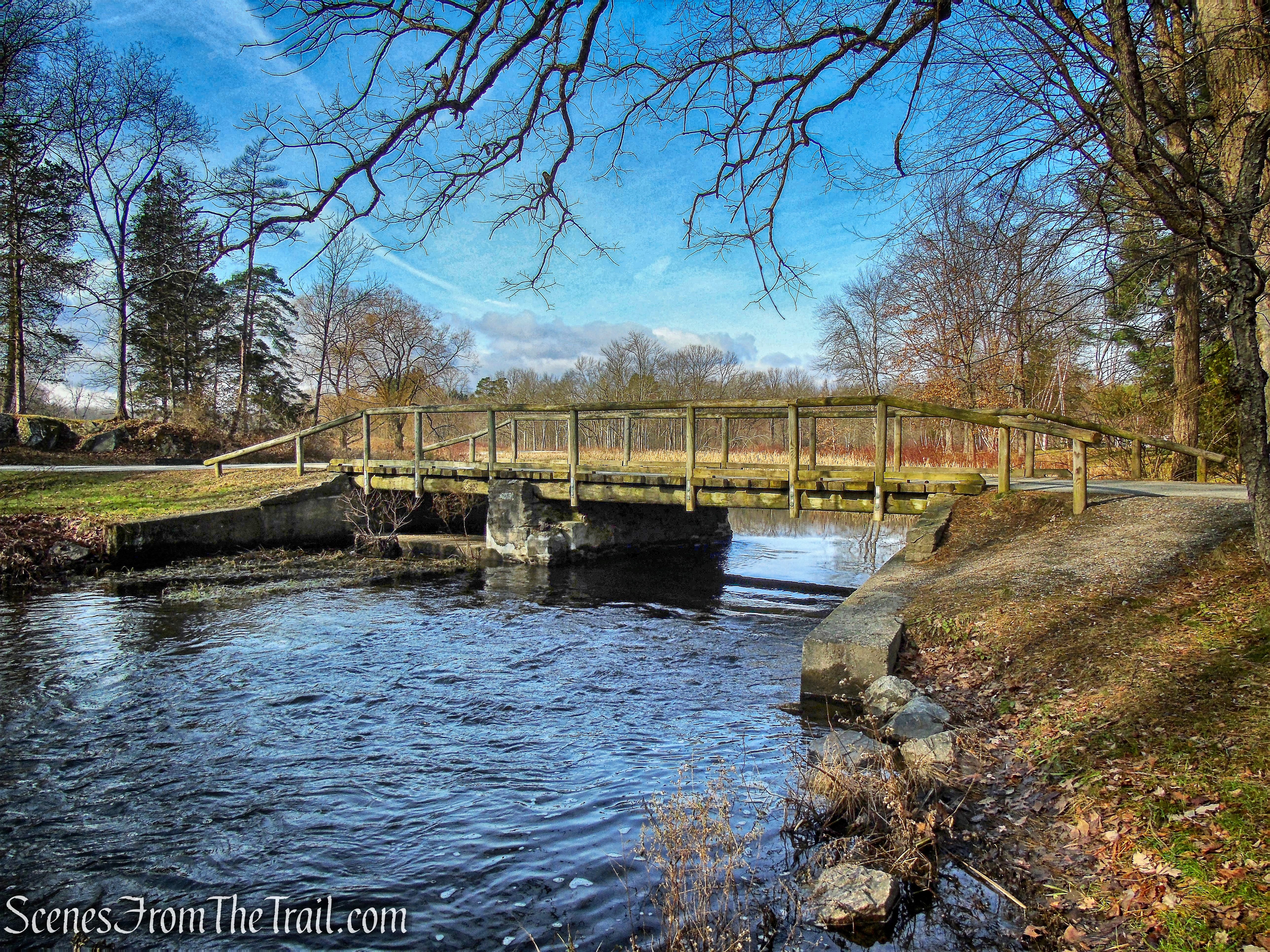 wooden bridge on Hyde Park Trail