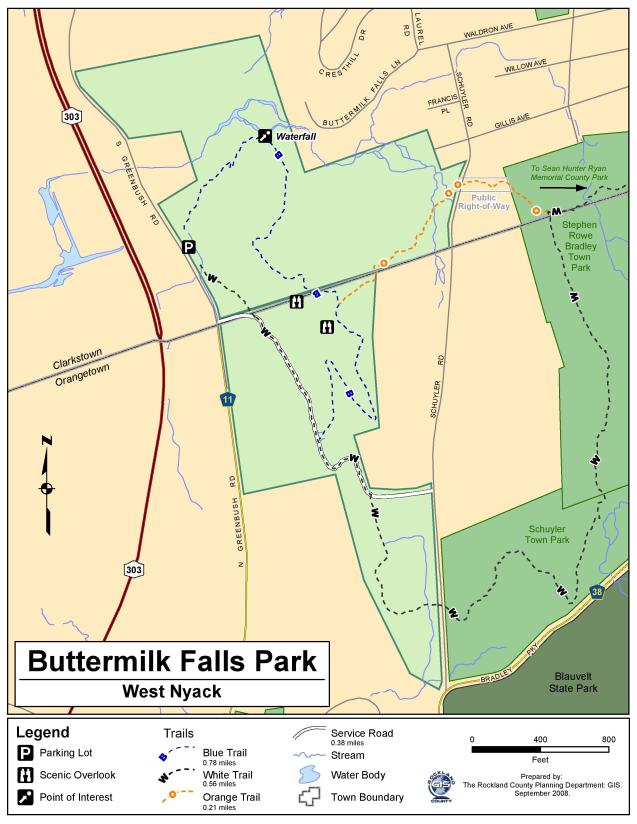Buttermilk Falls County Park Map