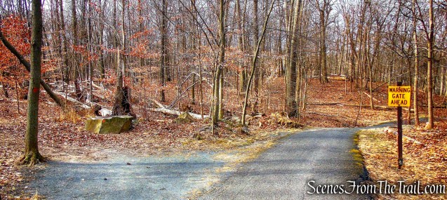 turn left on Orange Trail