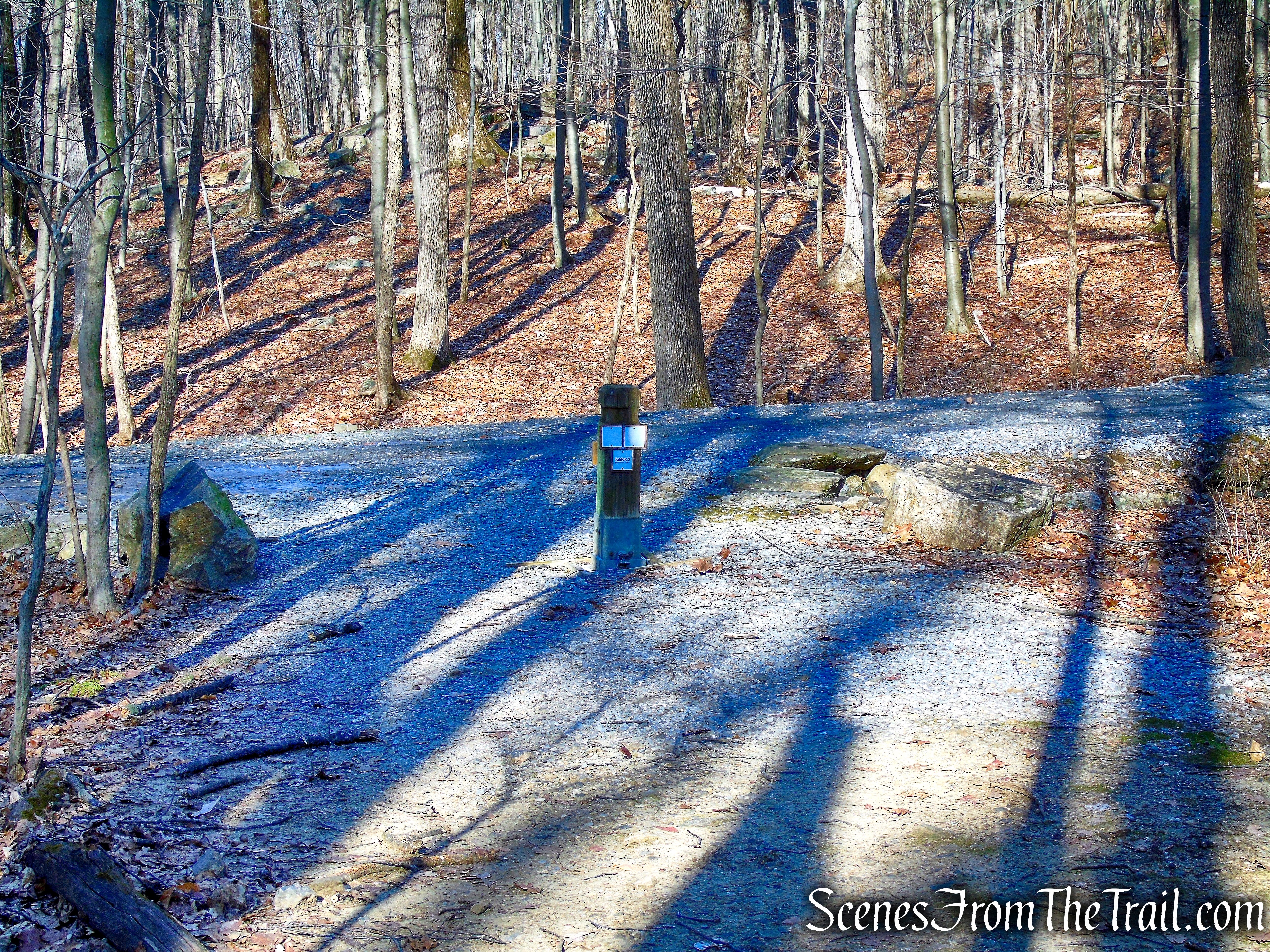 terminus of White Trail - Mountain Lakes Park