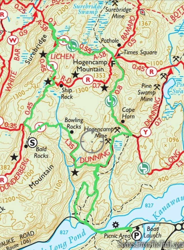 Lichen Trail Loop from Lake Kanawauke