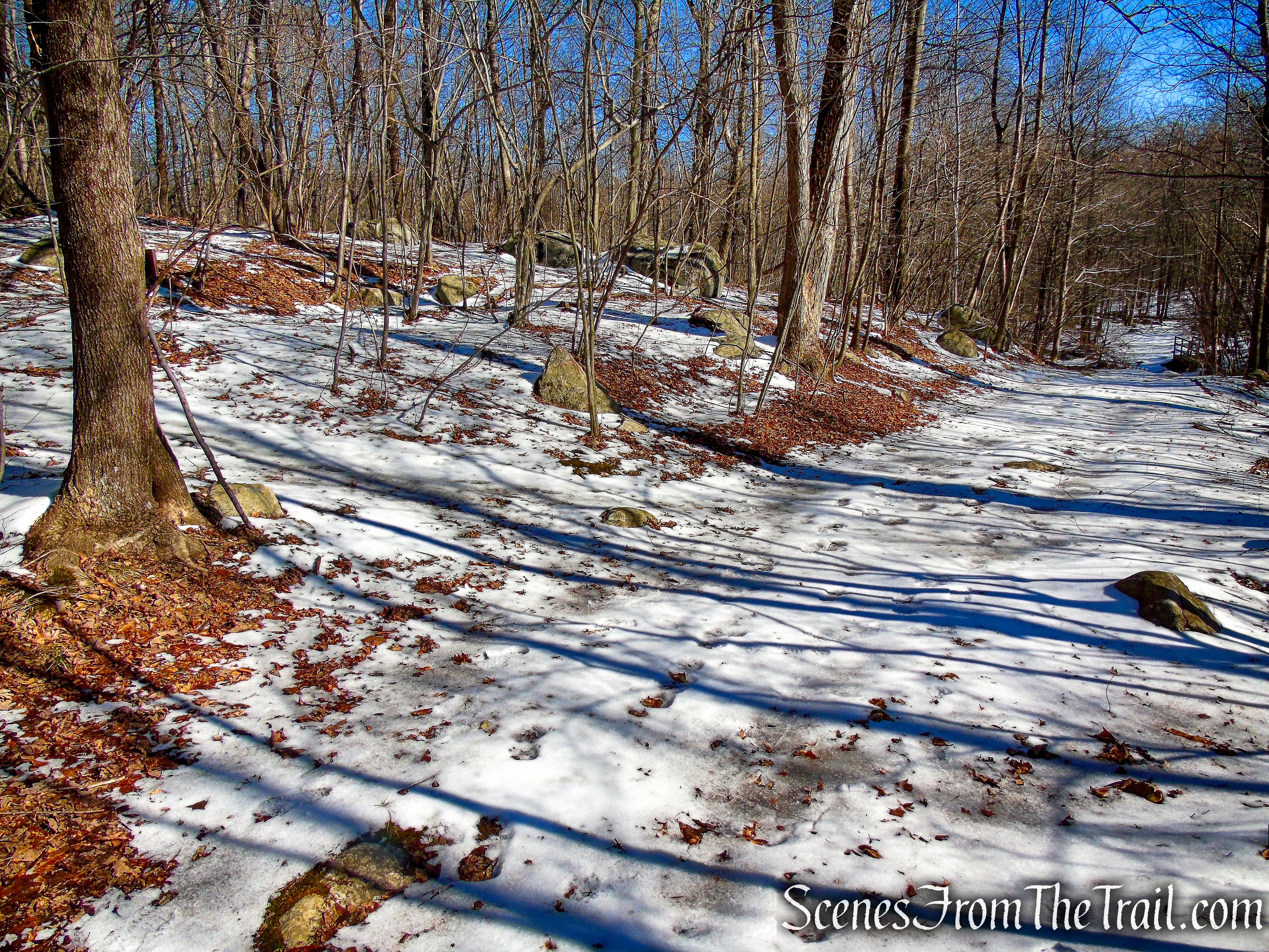 Doris Duke Trail passes the start of the loop