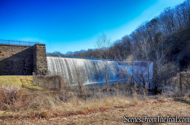 Lake Whitney dam and waterfall