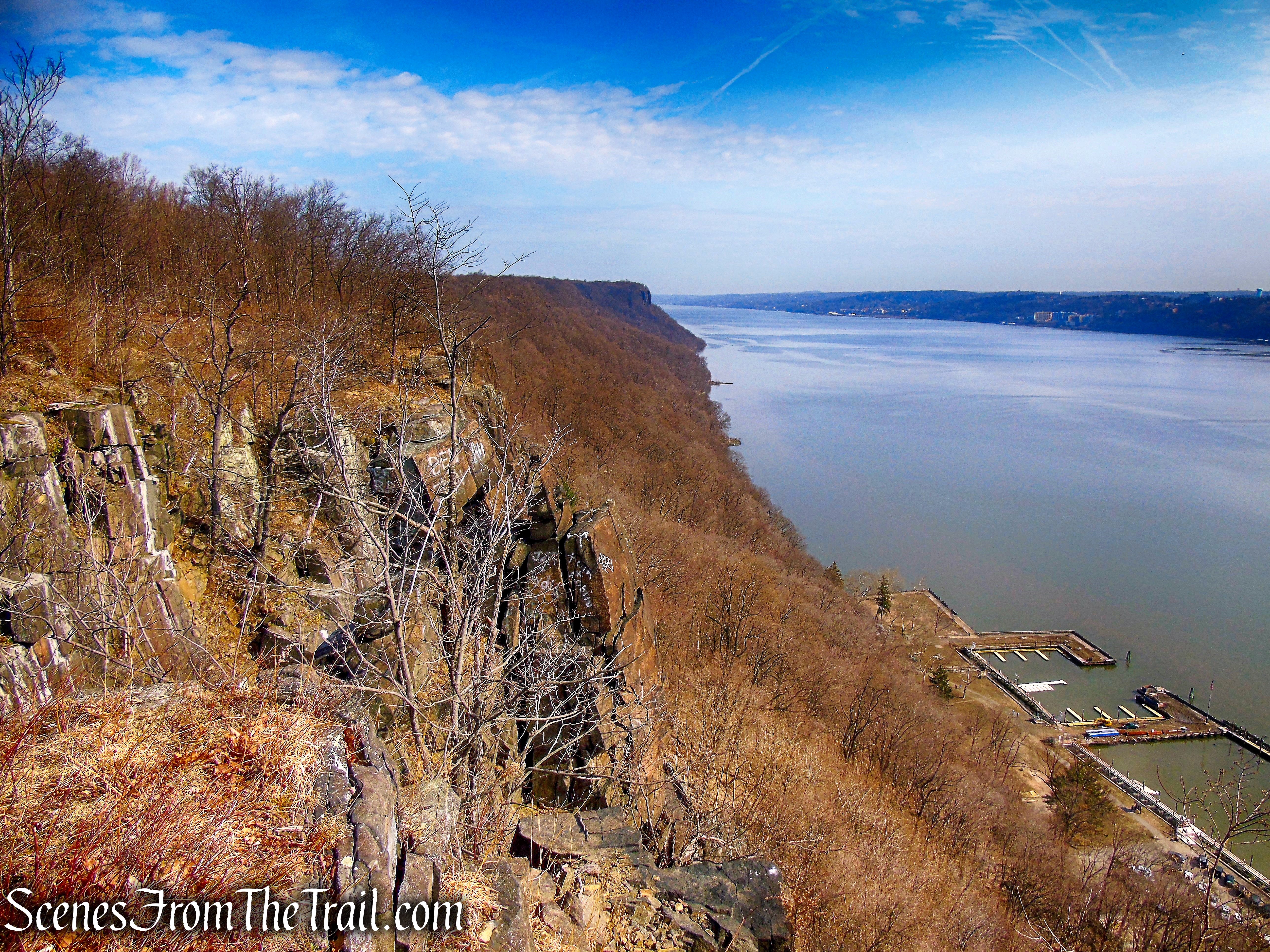 view north - Palisades cliffs