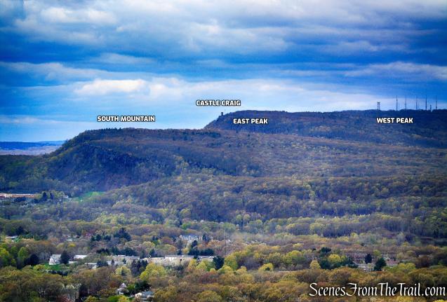 view west from Mattabesett Trail - Chauncey Peak