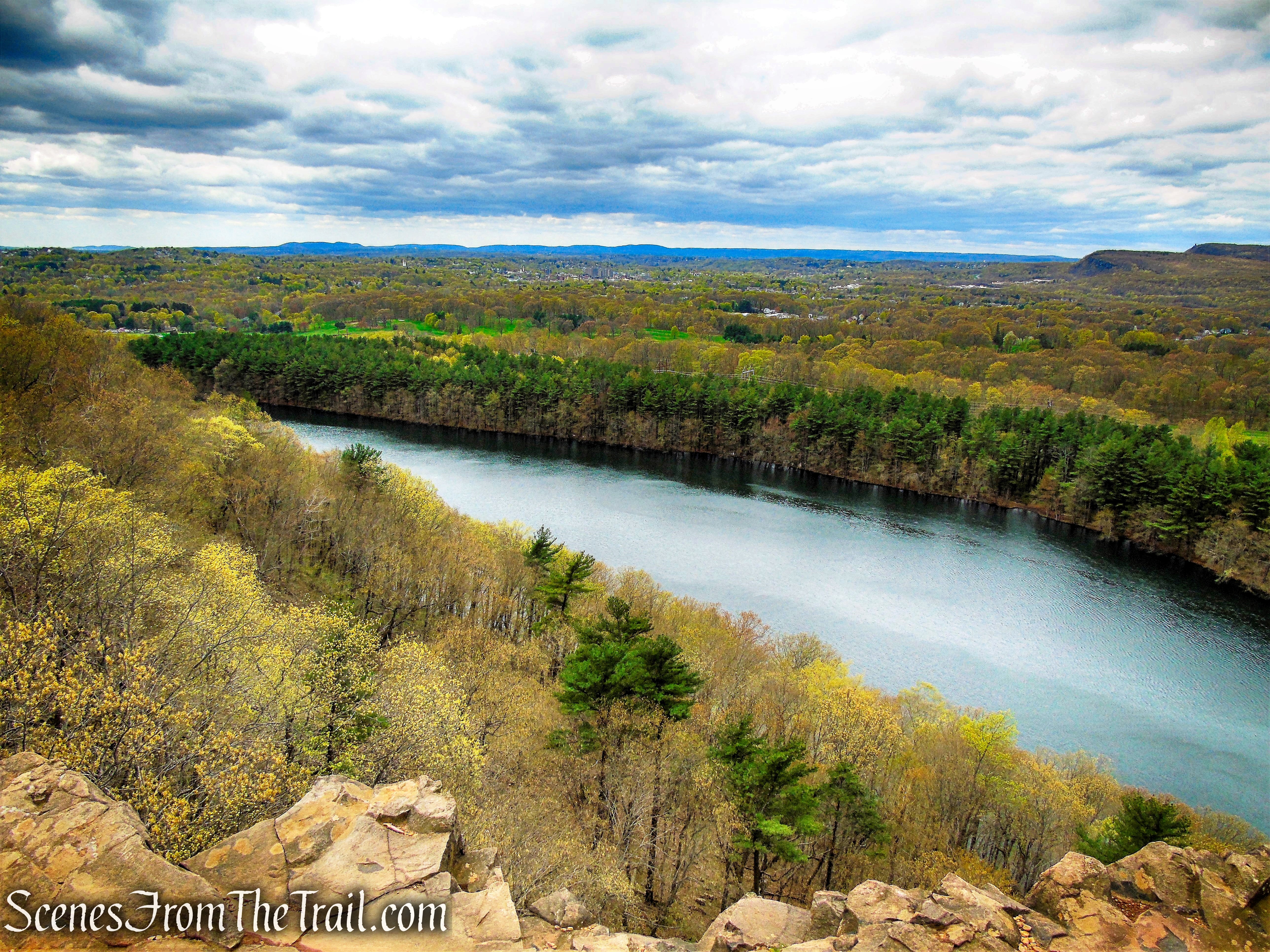 Crescent Lake from Mattabesett Trail - Chauncey Peak