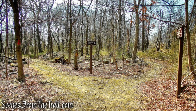 turn left on Huyler’s Landing Trail