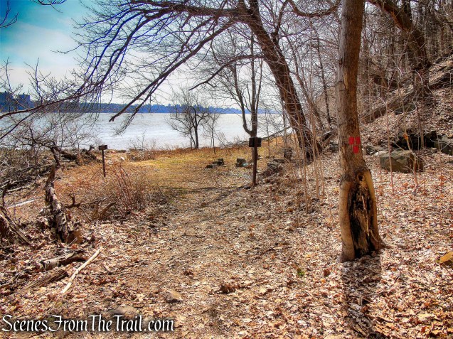 terminus of Huyler’s Landing Trail