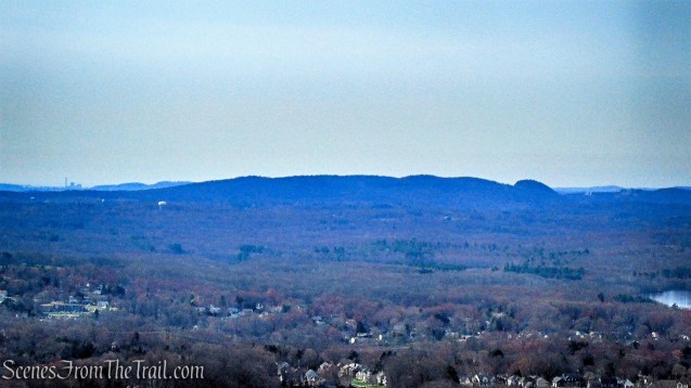 view south from Metacomet Trail - Hubbard Park