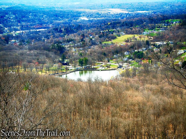 Mirror Lake as viewed from Metacomet Trail - Hubbard Park