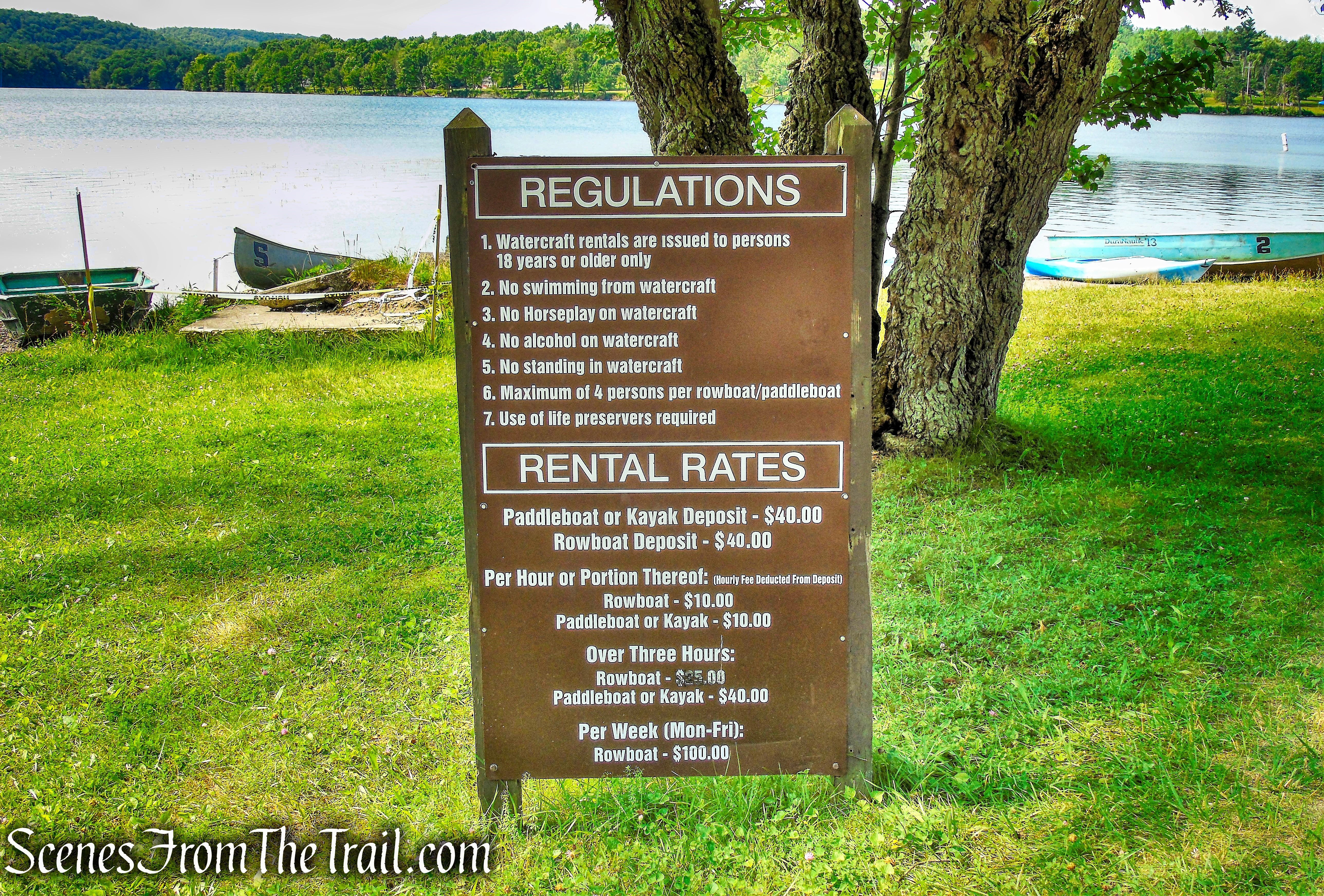 boat rental - Lake Taghkanic State Park