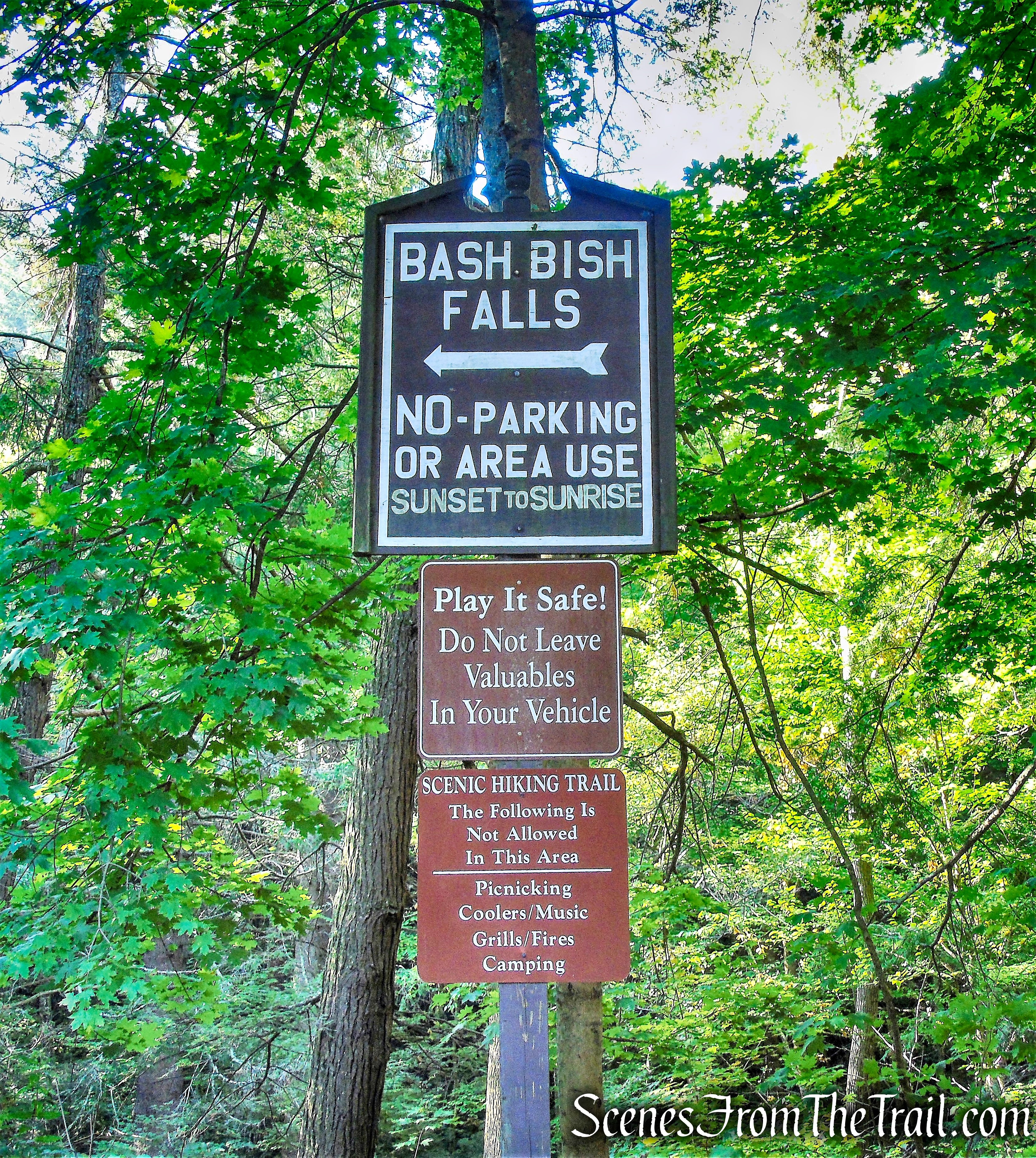 Bash Bish Falls - NY Trailhead