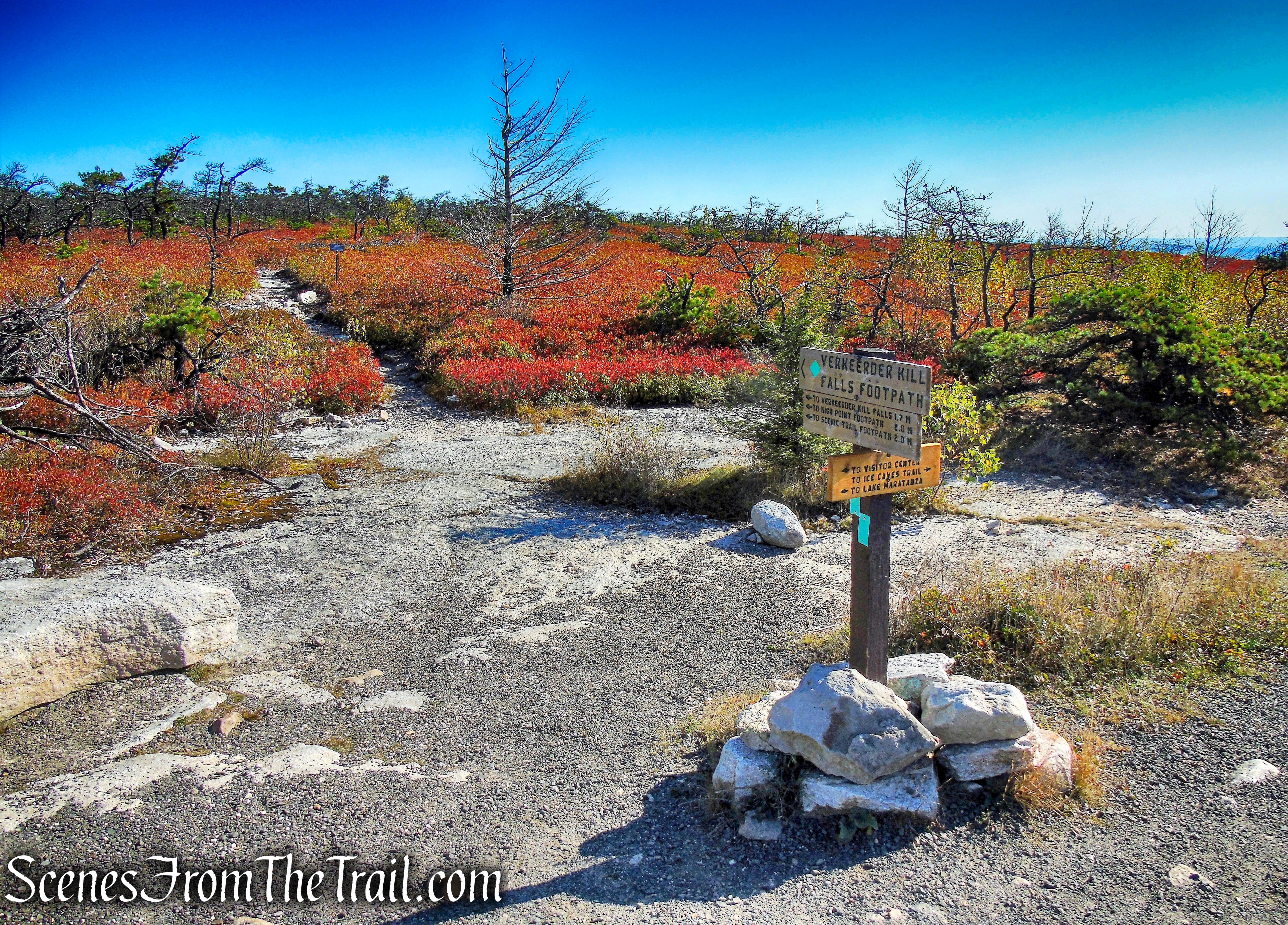 continue past the junction and stay on Ice Caves Road