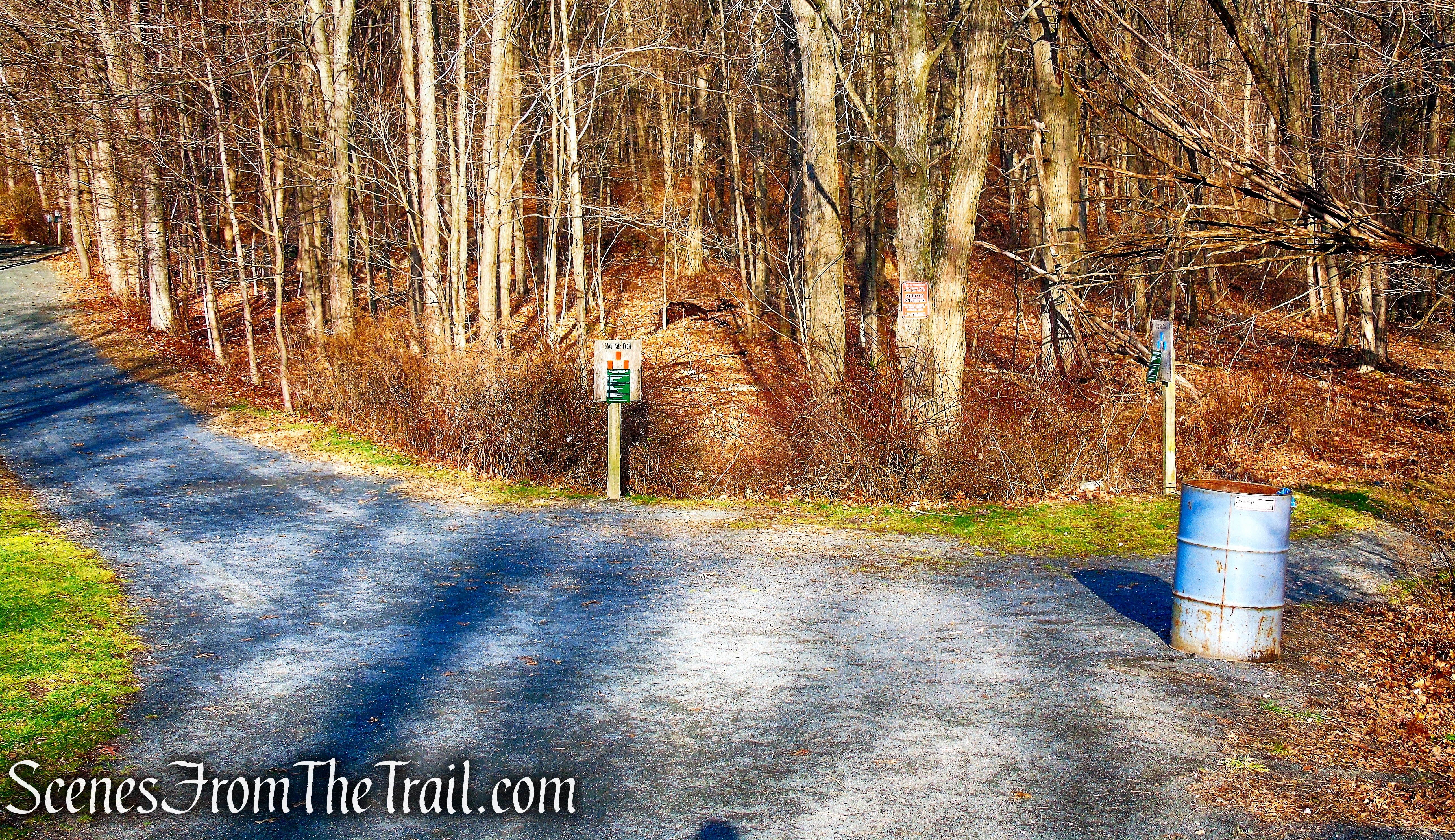 turn right on the Old Mill Trail