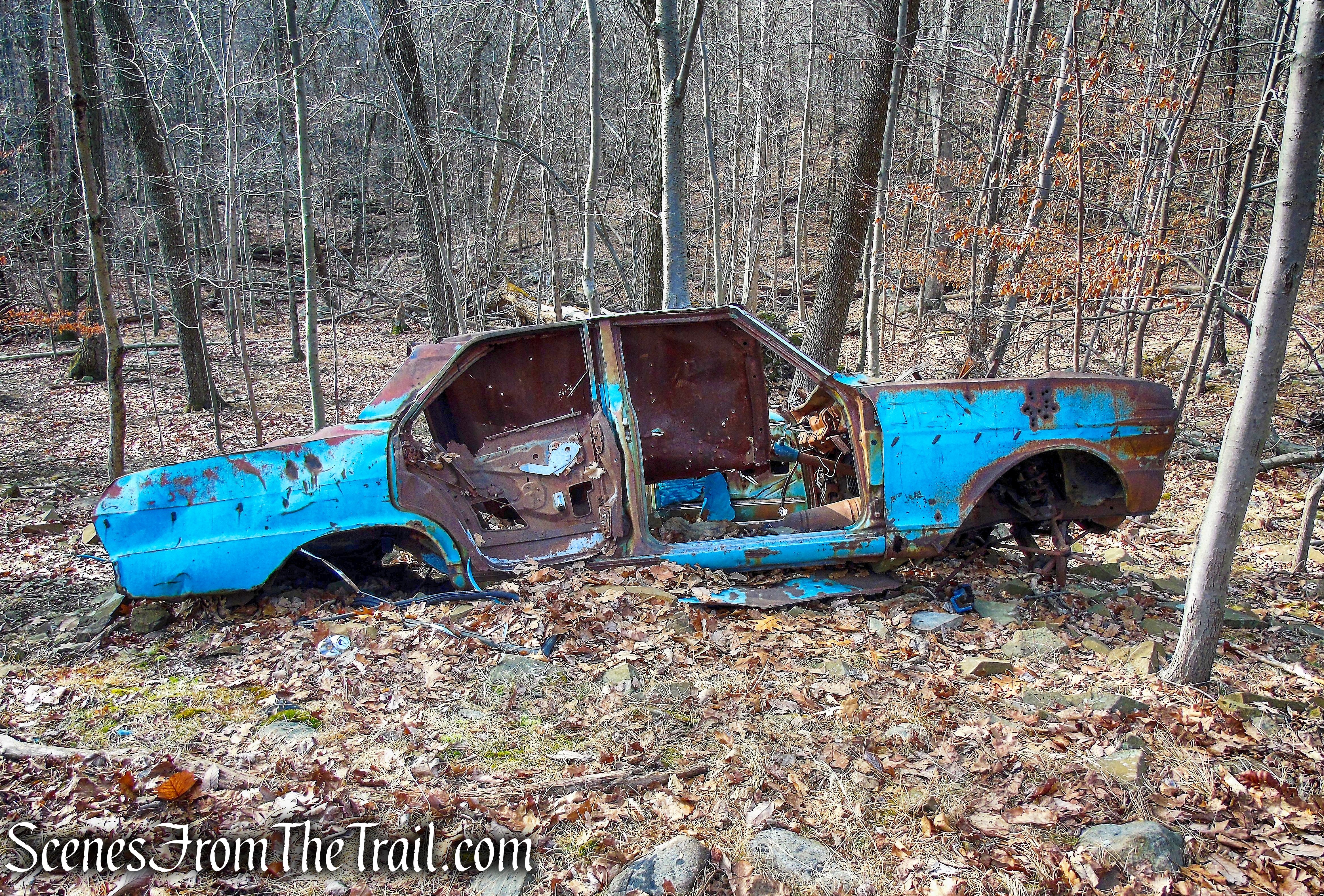 abandoned car - High Mountain Park Preserve