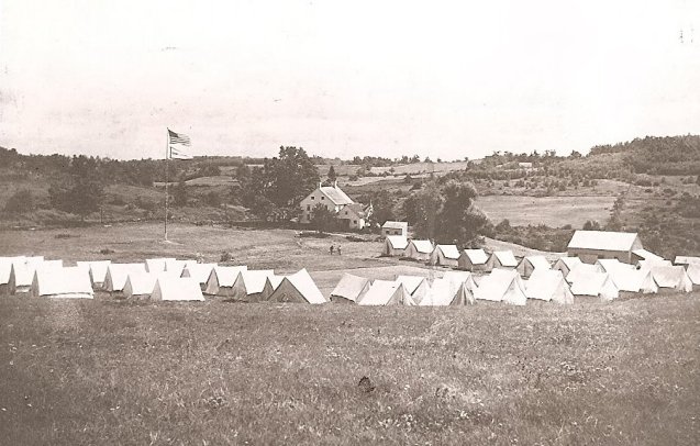 Camp Columbia tents
