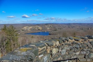 view over Mount Tom Pond from Mount Tom Tower