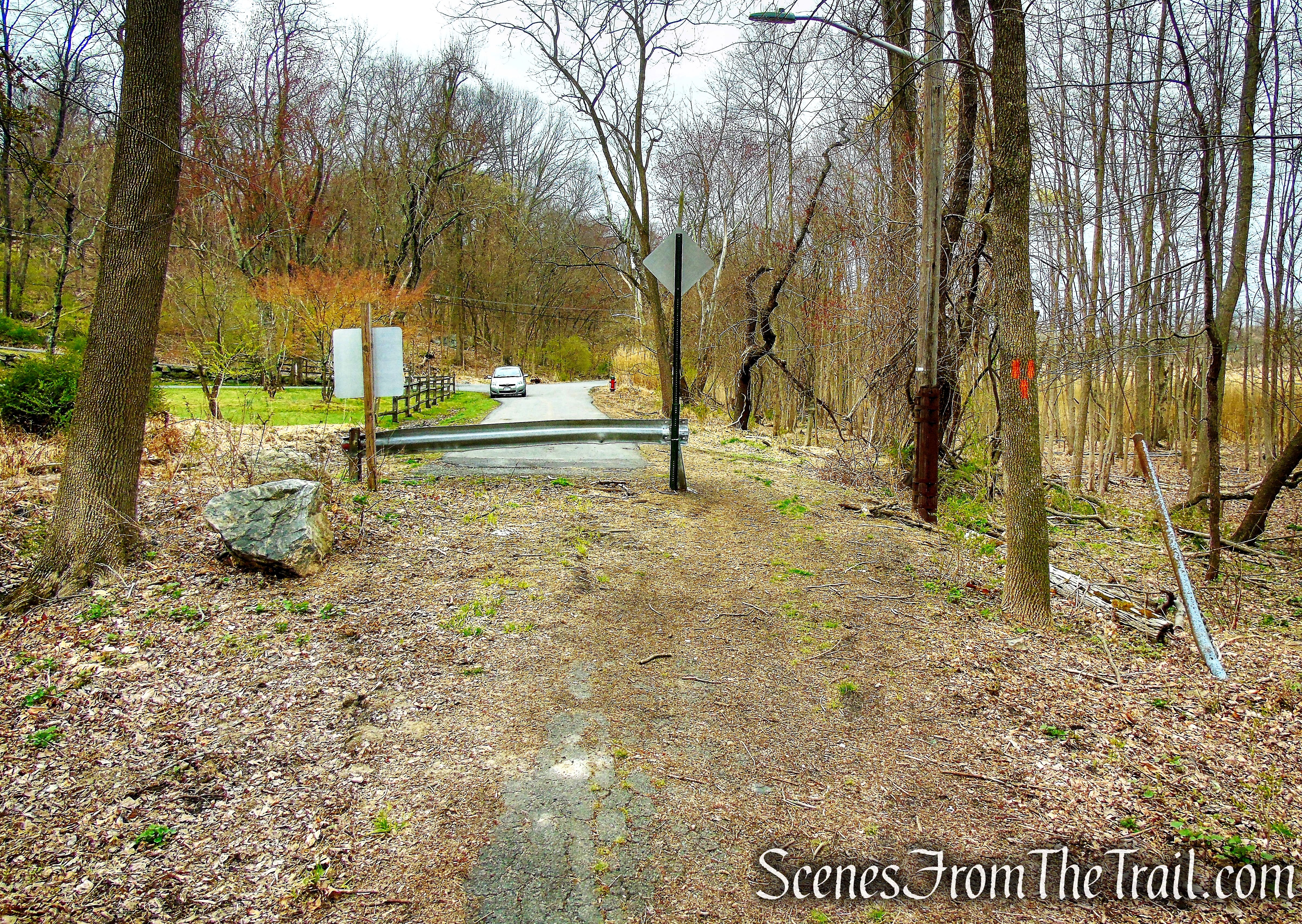 terminus of Orange Trail at Sheldon Ave.