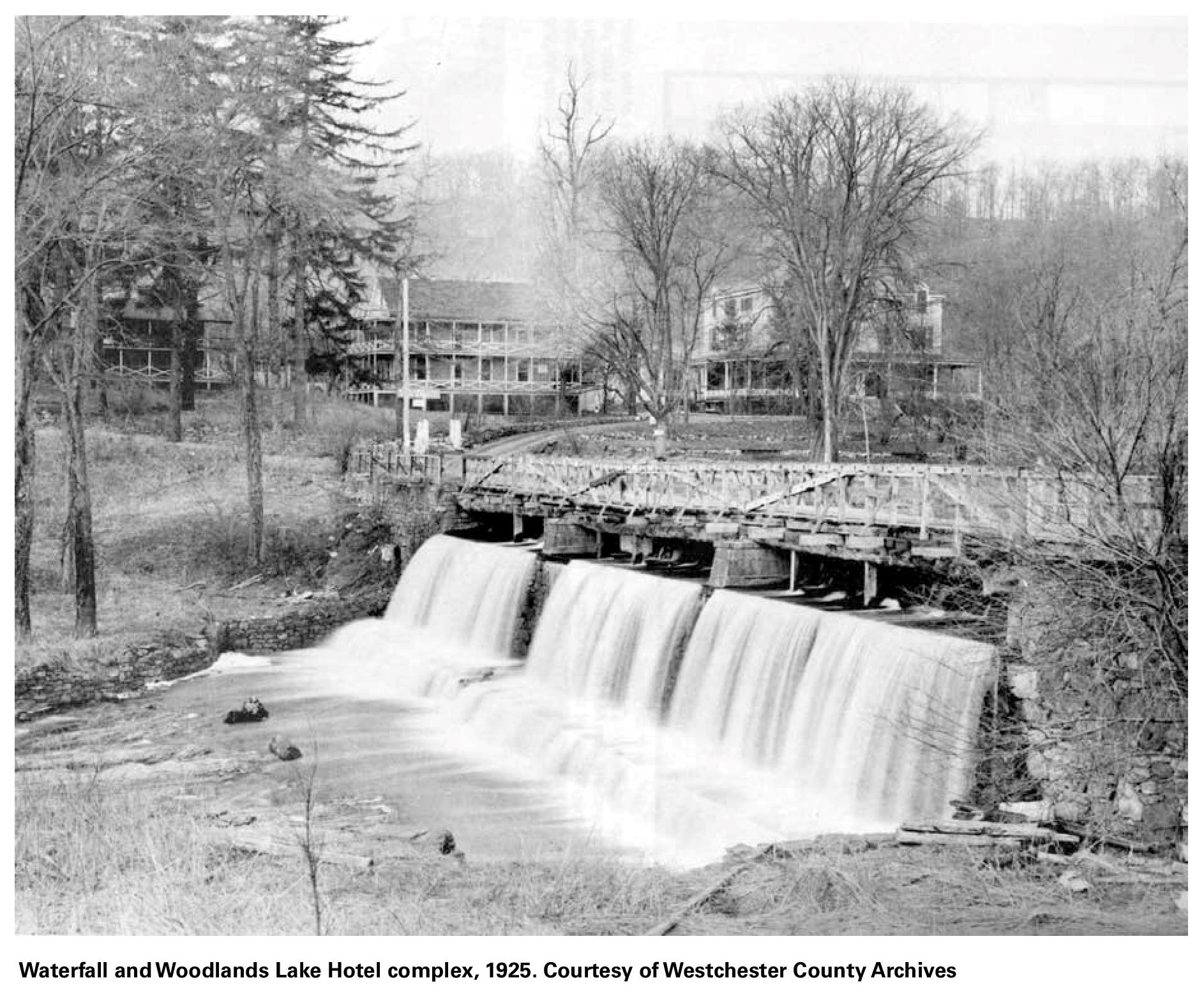Woodlands Lake Waterfall