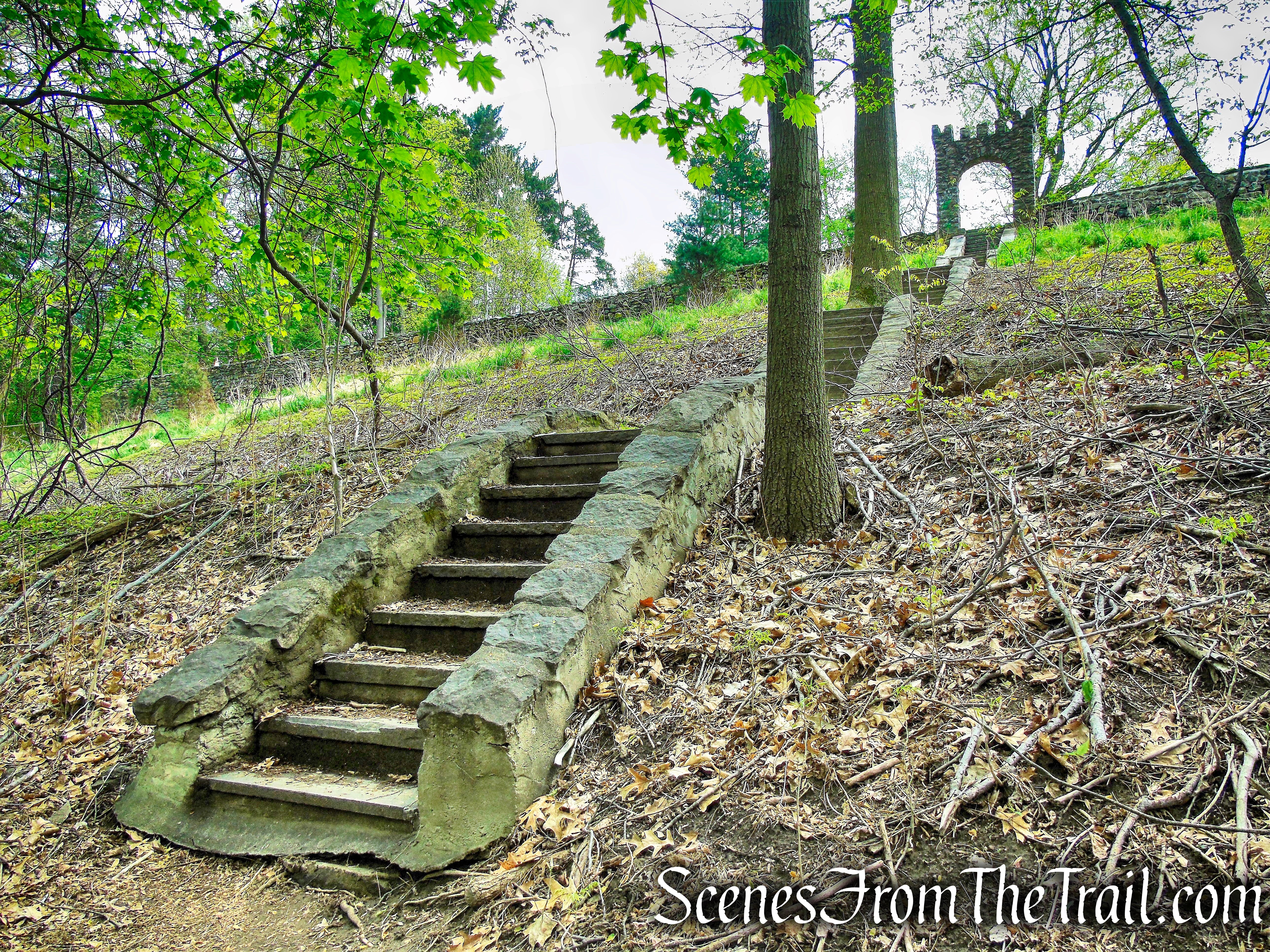 stone staircase - Lenoir Preserve