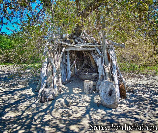 driftwood hut - Croton Landing Park