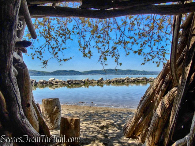 driftwood hut - Croton Landing Park