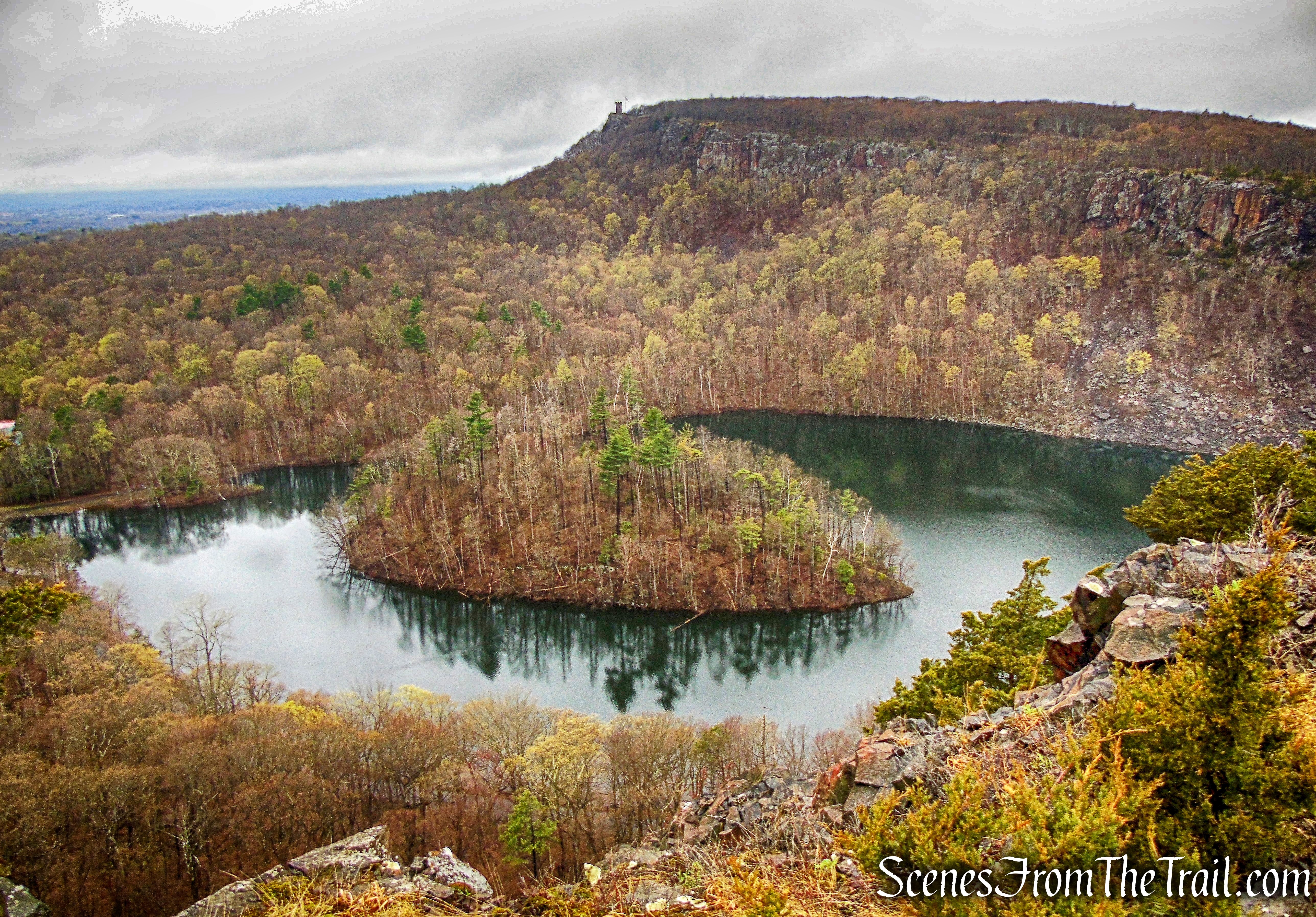 Castle Craig, East Peak and Merimere Reservoir from South Mountain