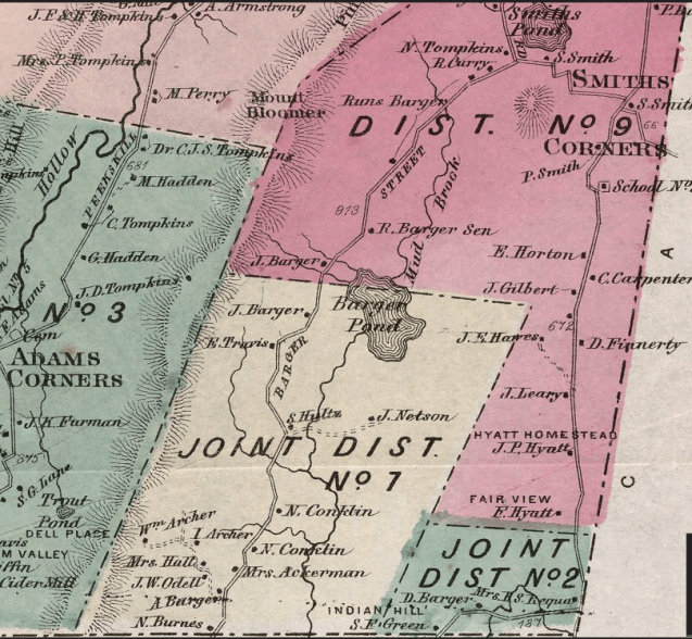 Frederick Beers map - Yorktown 1867