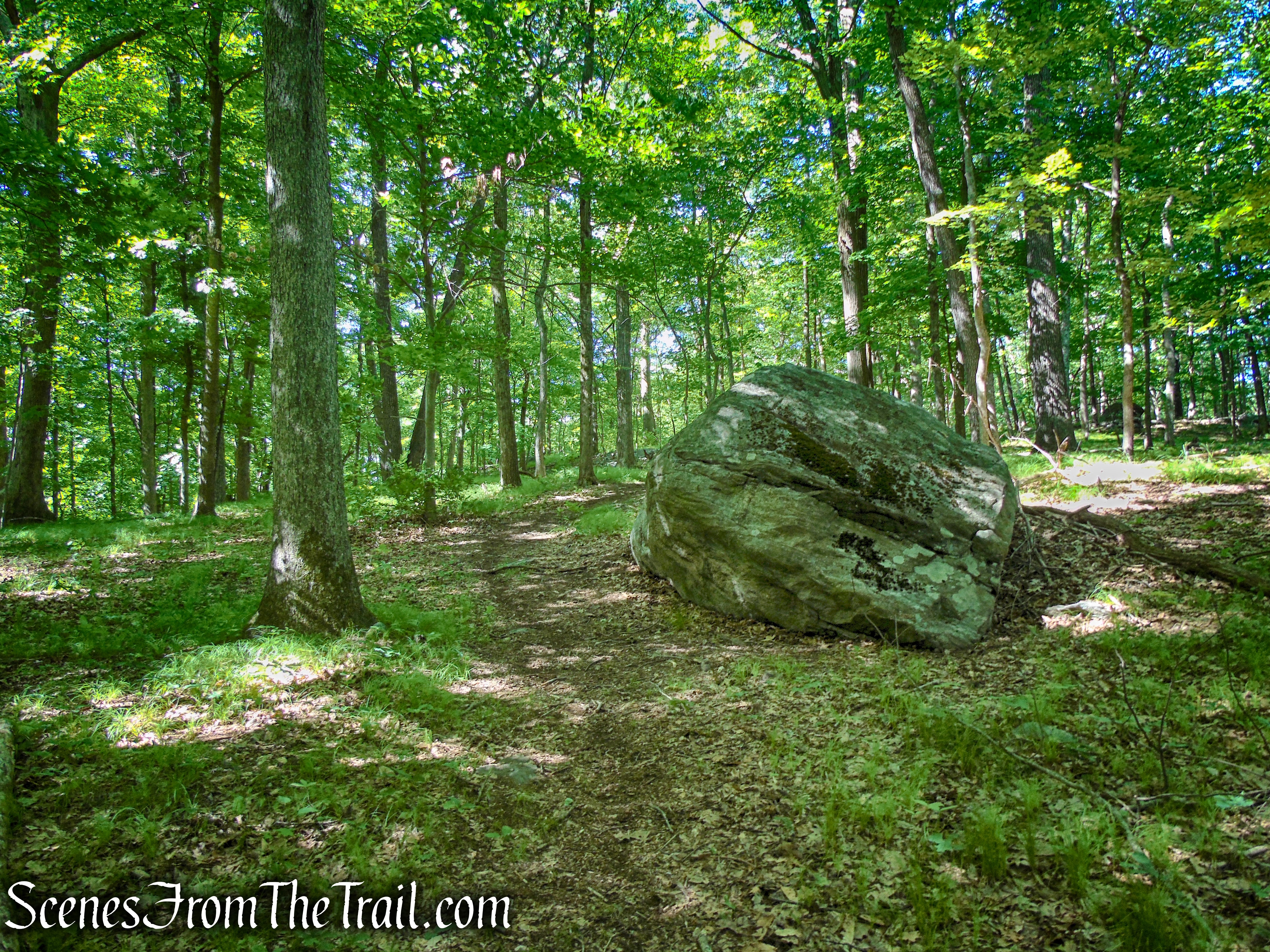 unmarked footpath to summit - St. Matthew's Church Woodlands 