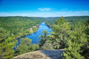 view of the Housatonic River - Little-Laurel Lime Ridge Park