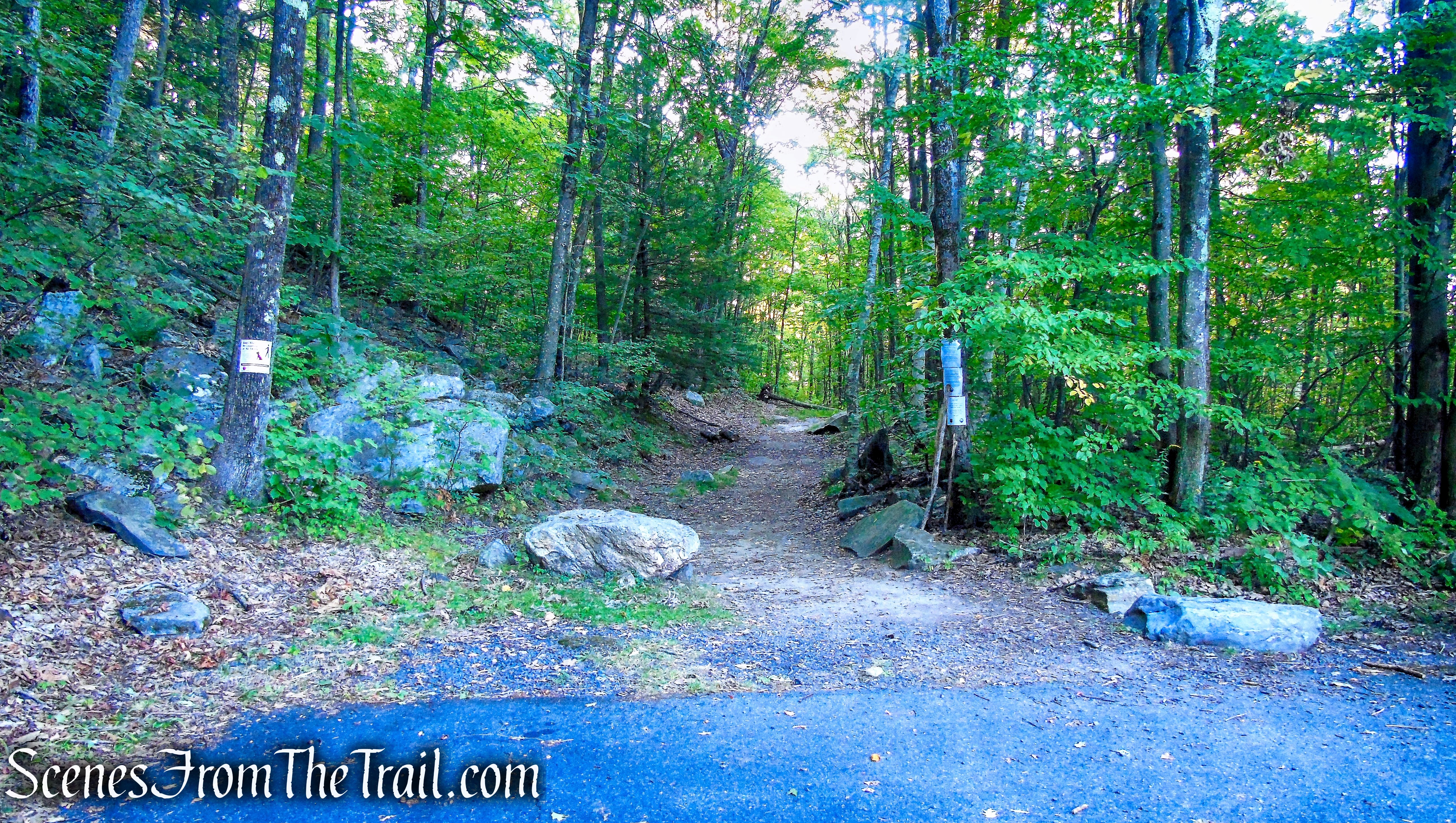 upper trailhead - Haystack Mountain State Park