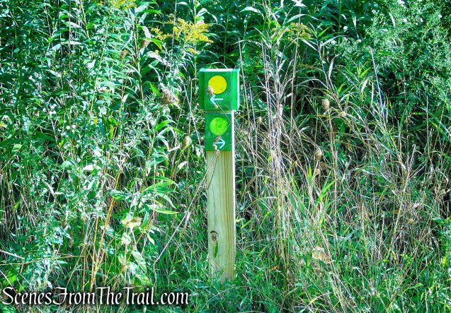 turn left to stay on Meeker Trail