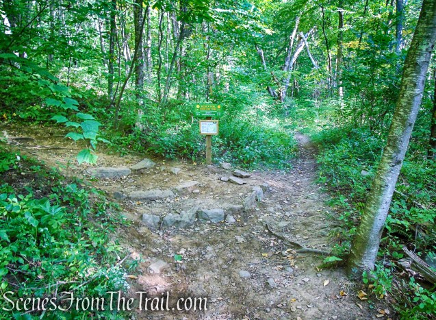 turn left to remain on Meeker Trail