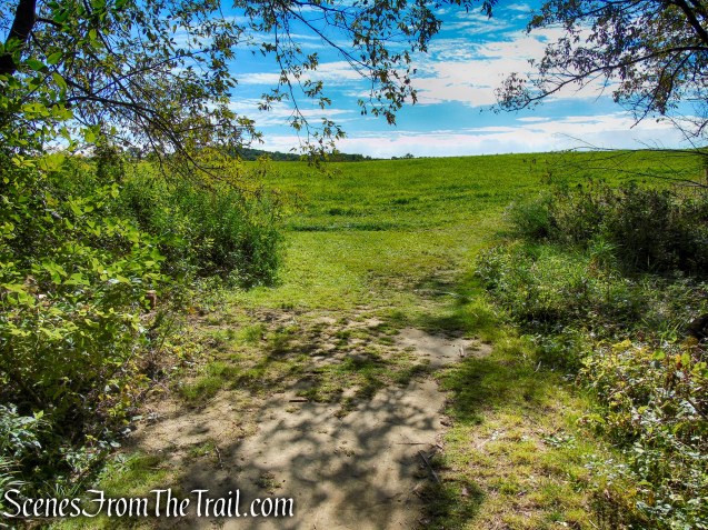 turn left on Hay Field Loop
