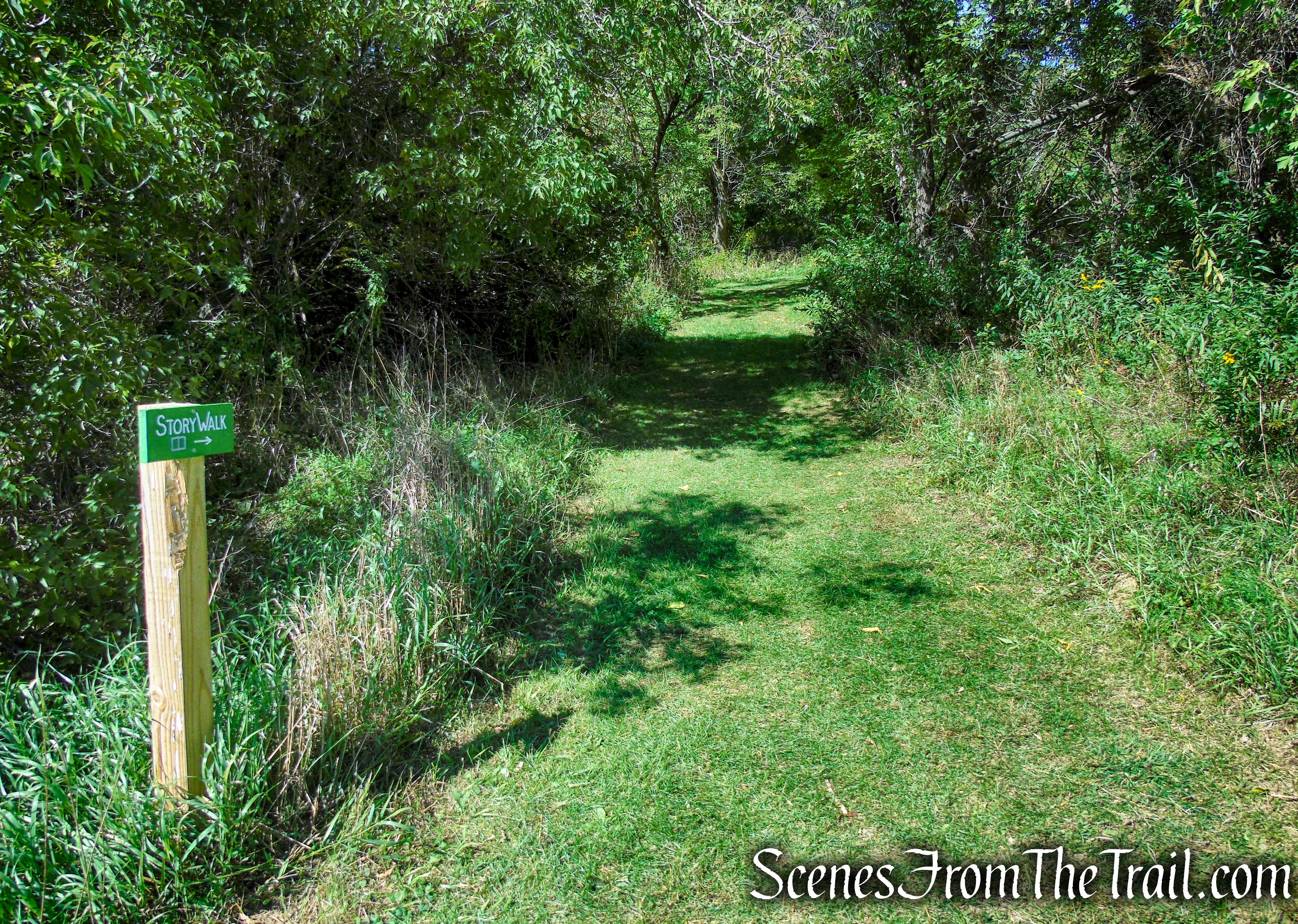 turn left on Story Walk Trail