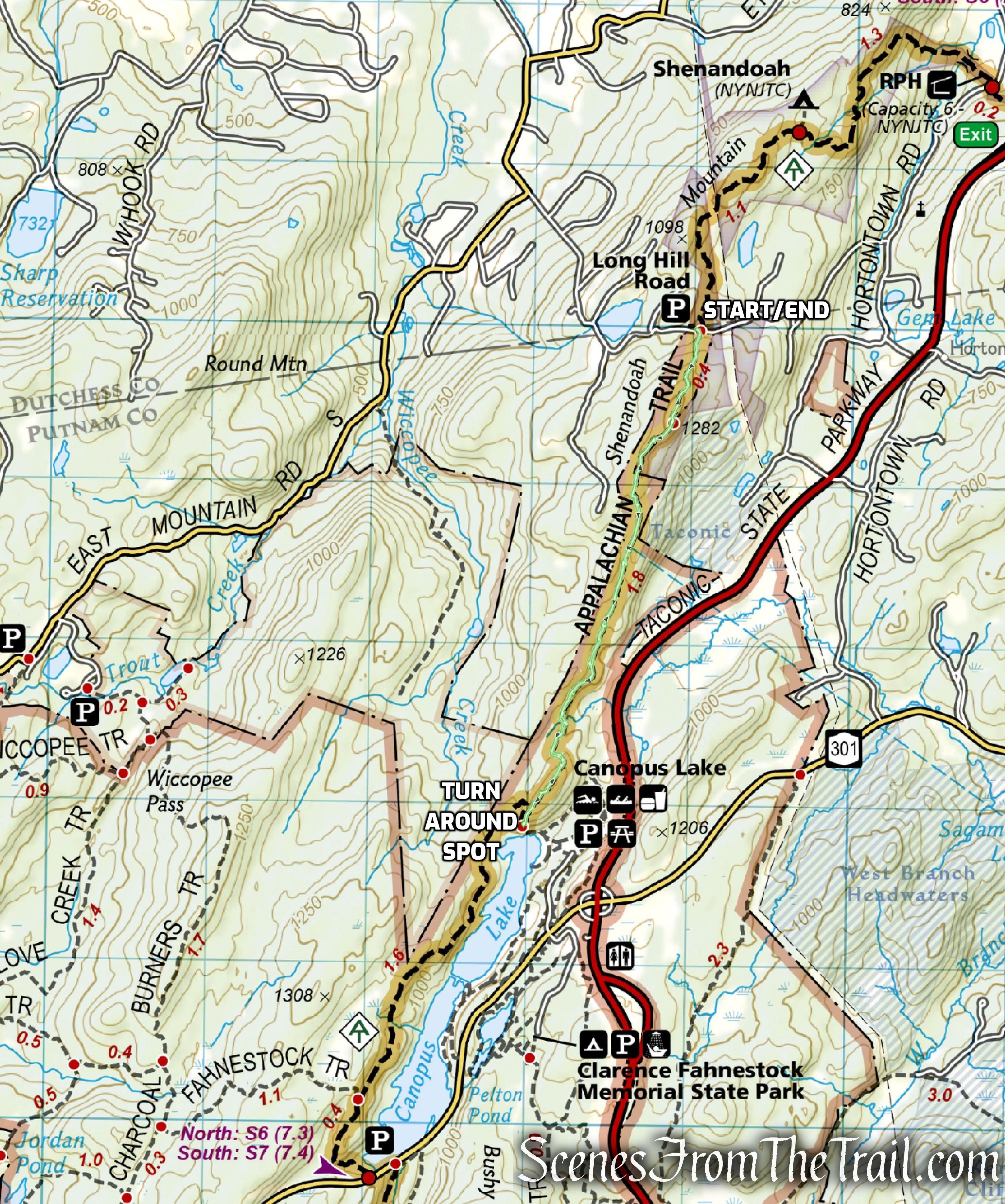 Canopus Lake Overlook from Long Hill Road – Fahnestock State Park