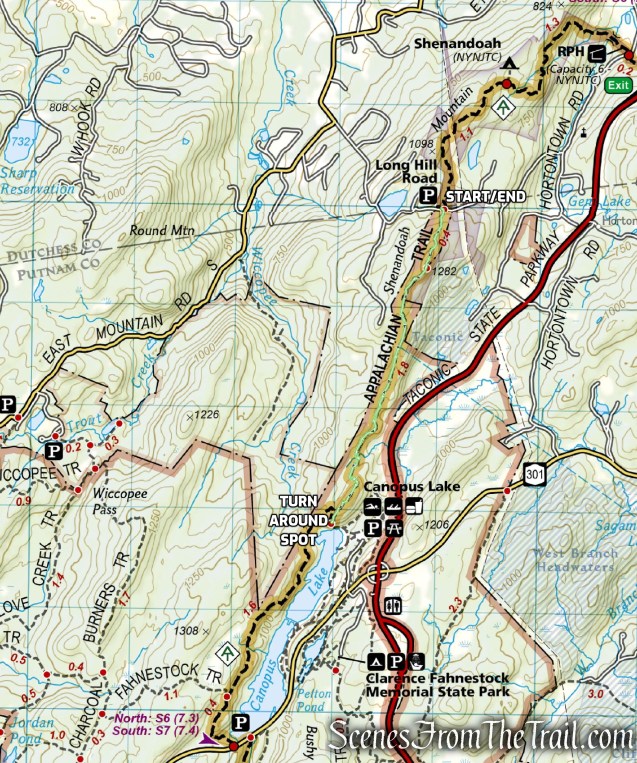 Canopus Lake Overlook from Long Hill Road – Fahnestock State Park