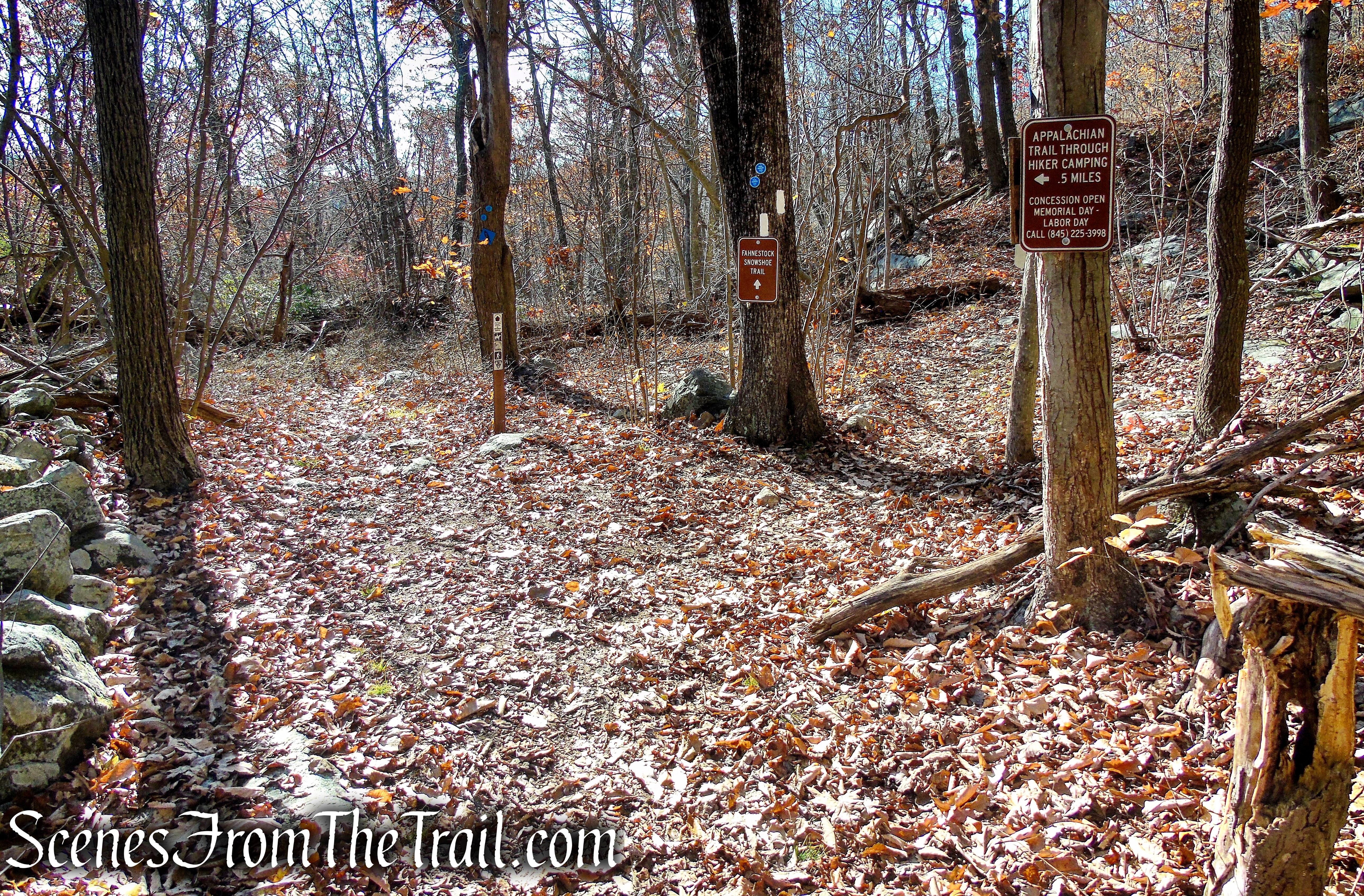 turn right to remain on Appalachian Trail