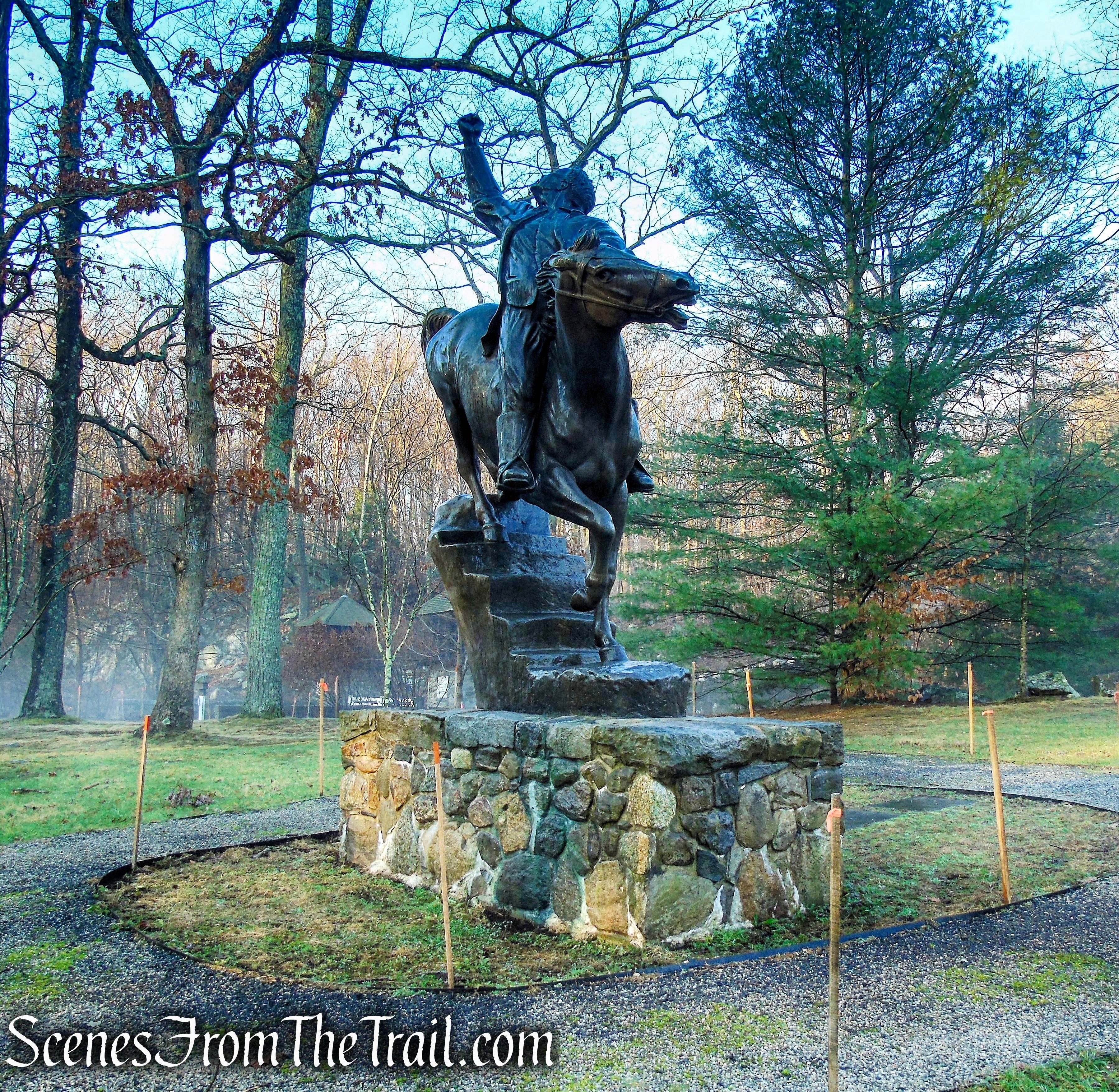 Putnam's Escape at Horseneck Bronze Statue